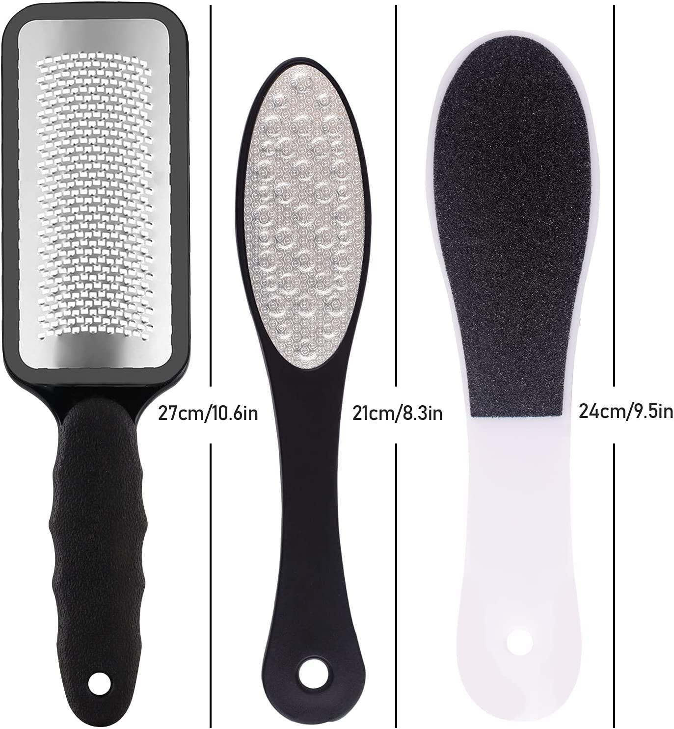 Stainless Foot Files Steel Pedicure and Dual Sided Foot File Hard Skin