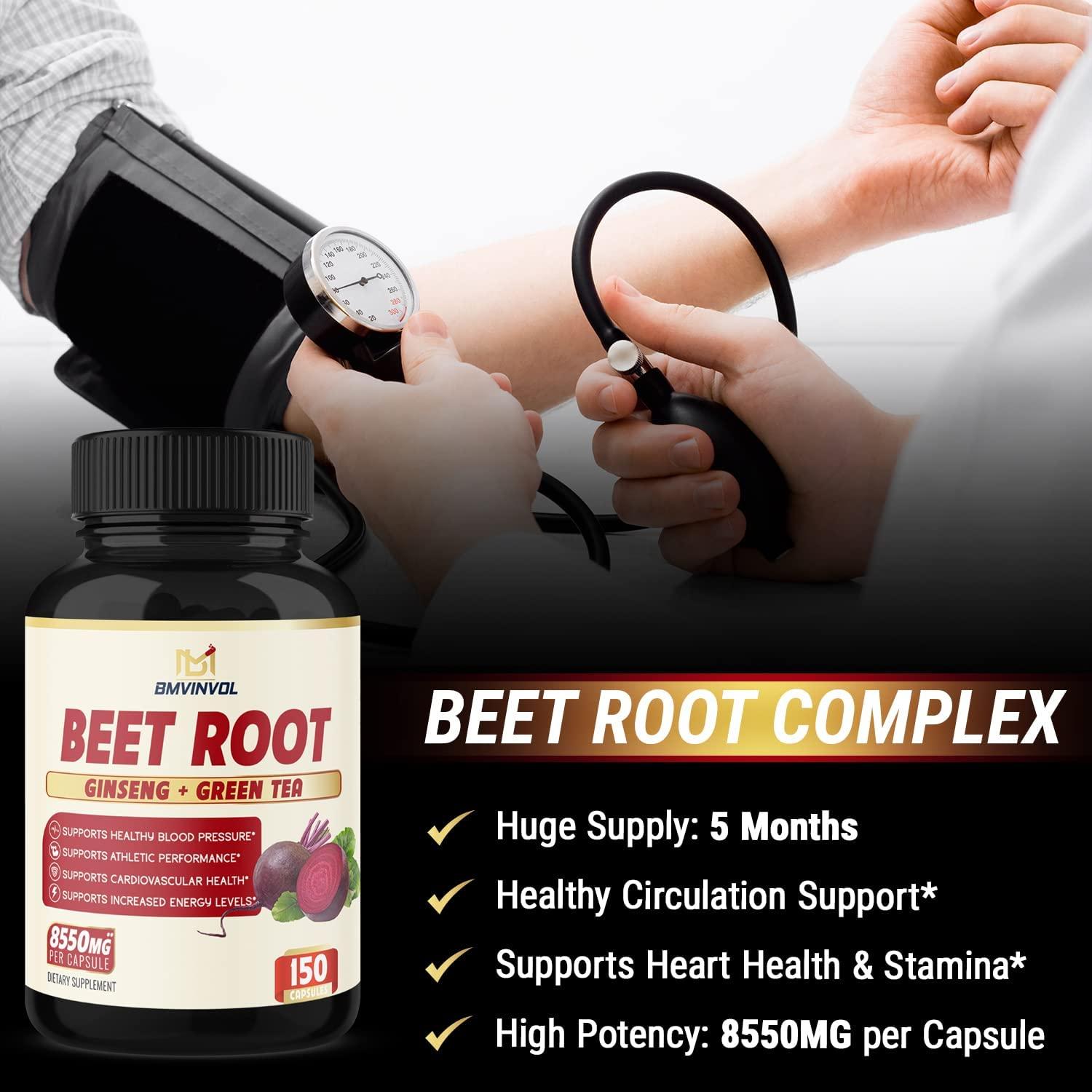 Beet Root Extract Capsules 8550mg 5 Months Supply Heart Health