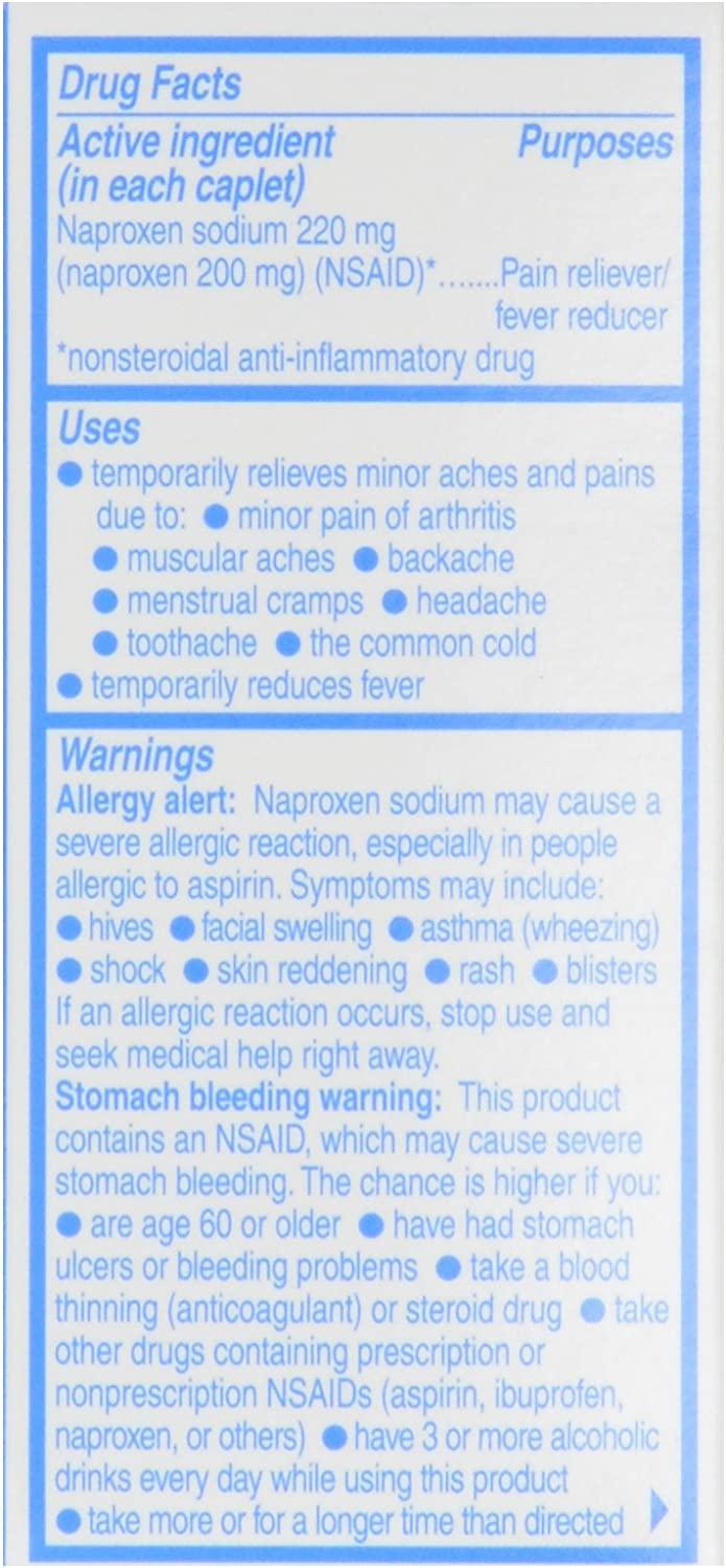 Aleve All Day Strong Pain Reliever Caplets, 24ct