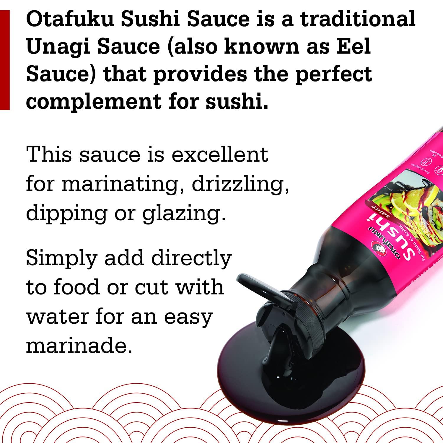 Otafuku Sushi Eel Sauce 15 Oz Japanese Unagi Sauce, GlutenFree for