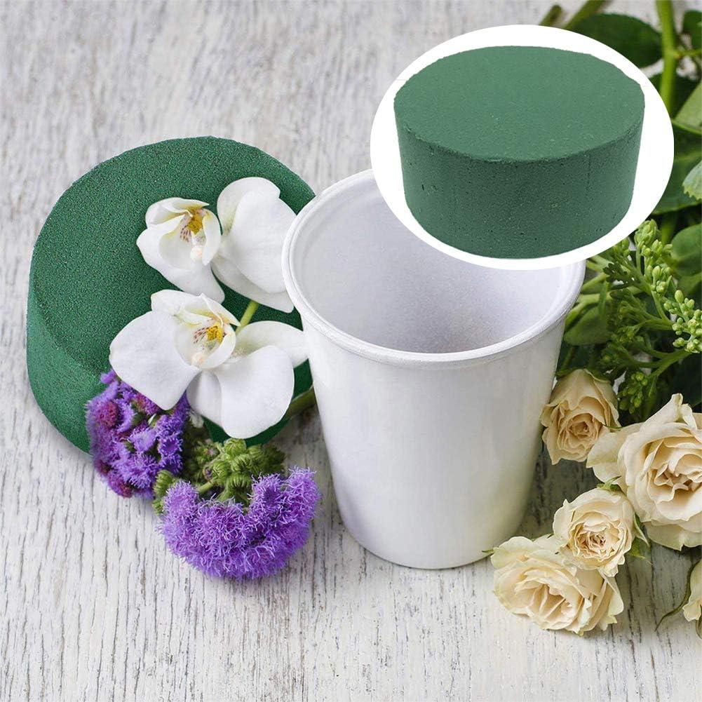 Floral Foam Rounds in Bowls Green Round Wet Foam Wedding Aisle Flowers 10  Pieces