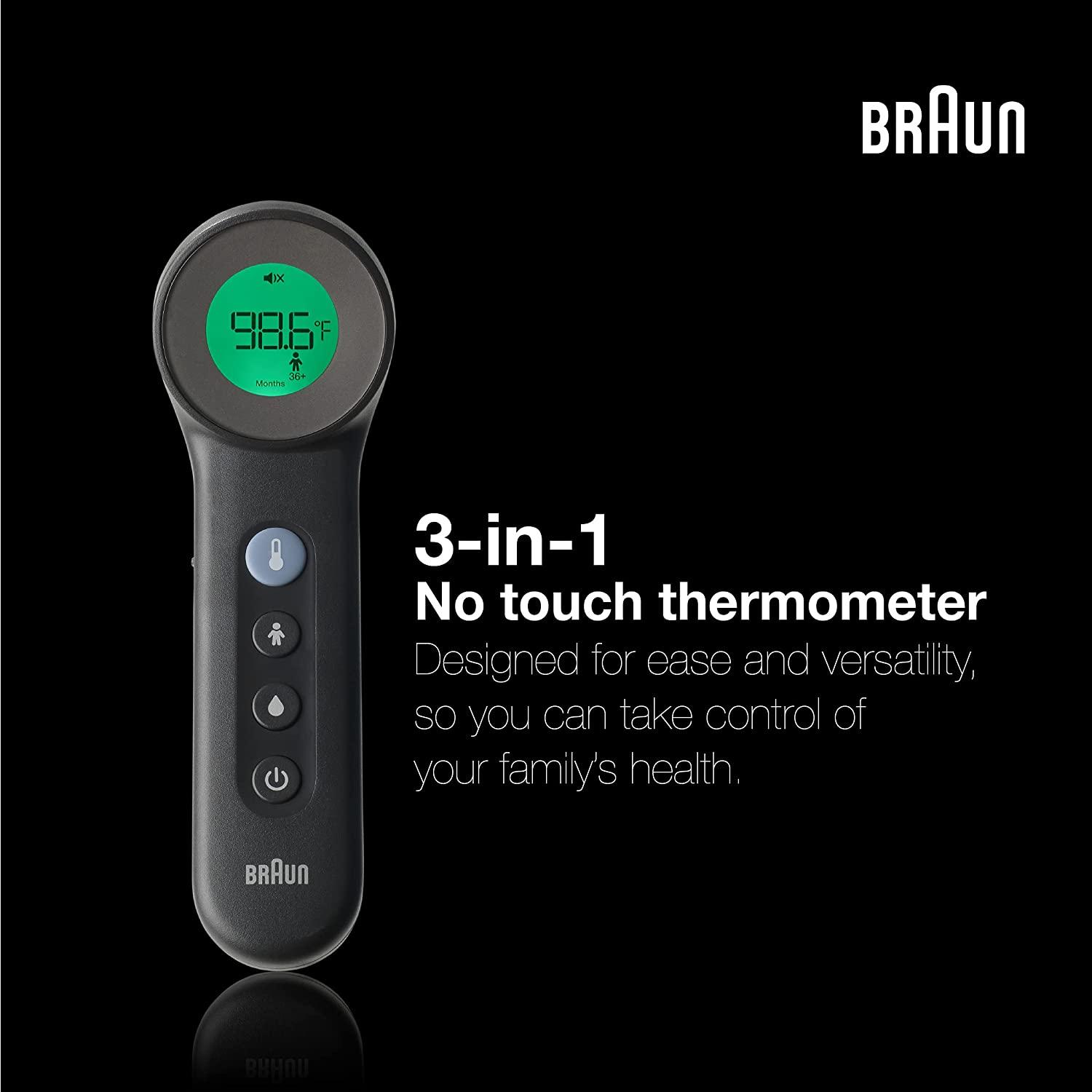 Braun No Touch 3in1 Thermometer Touchless Thermometer for Adults