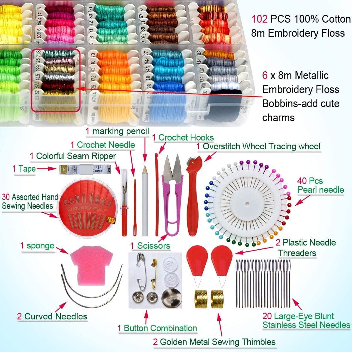 Plastic Cross Stitch Bobbins Embroidery Floss Thread Holder 25 50 75 100  200