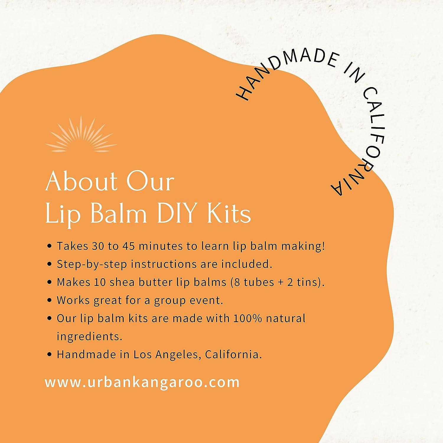DIY Shea Butter Lip Balm Kit Made in USA Create 10 Luxurious Lip
