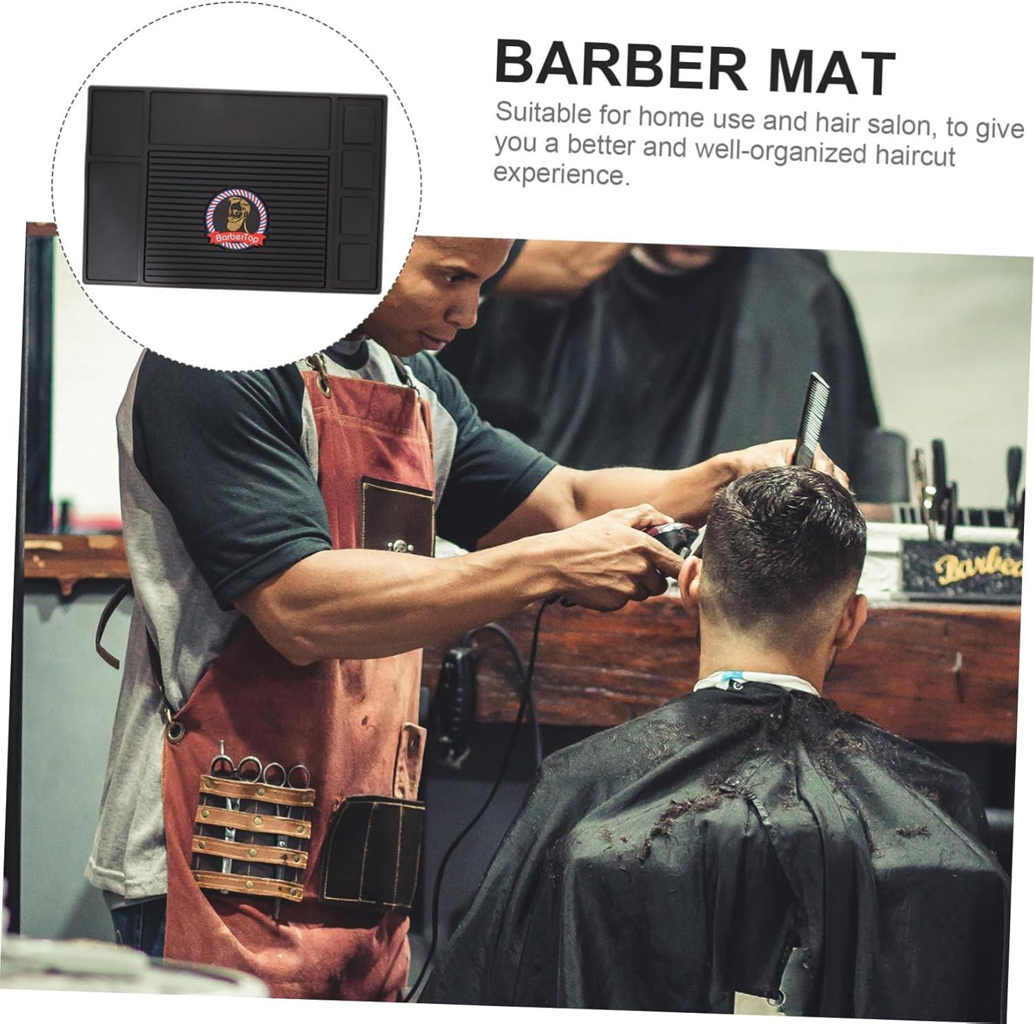 FOYTOKI Hairdressing Tool Pad Hair Clippers Mat Hairdressing Mat