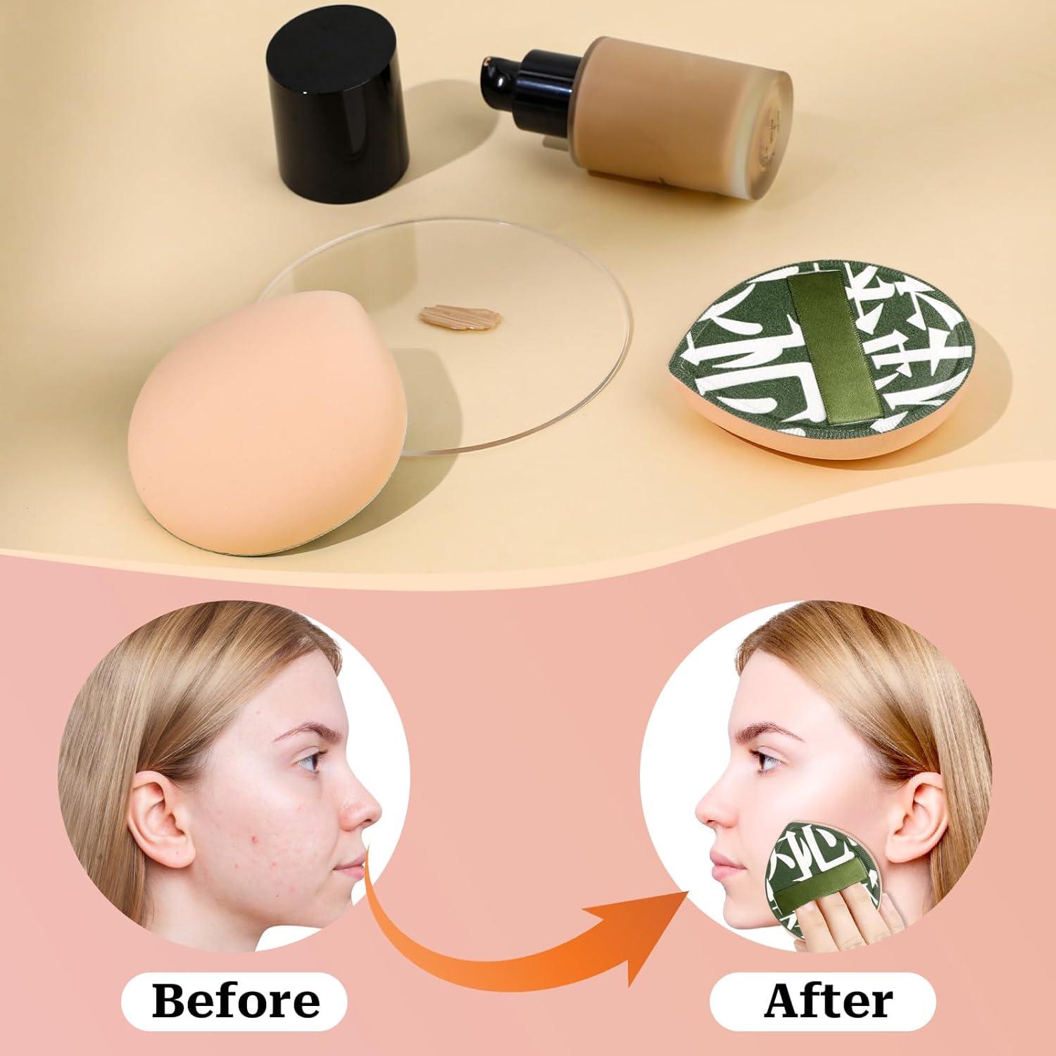 Powder Puff Makeup Schwamm, 7.5 Cm – Weiche Puderquaste Für Setting Powder & Foundation