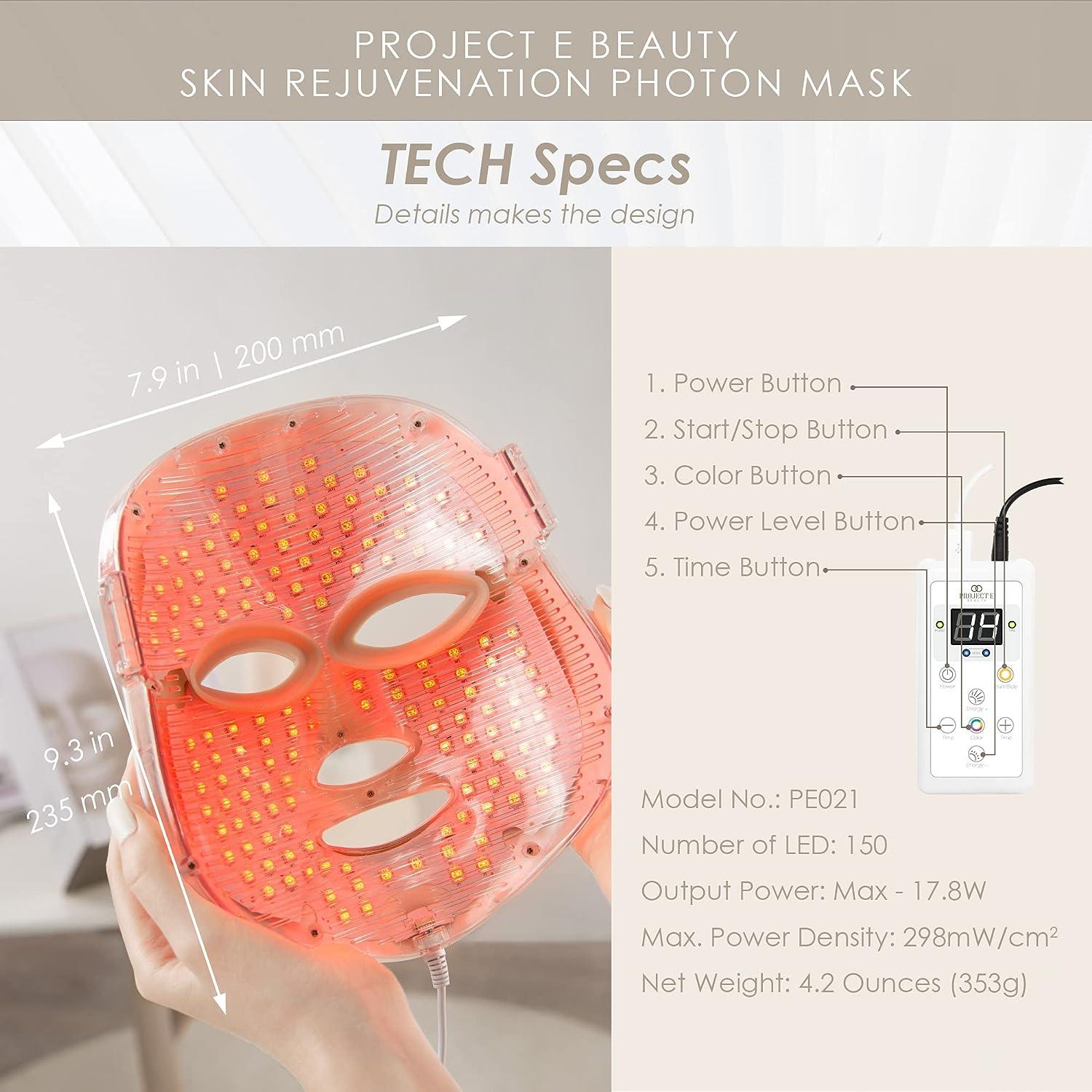 Project E Beauty LED Photon Mask | Red Blue Light Therapy