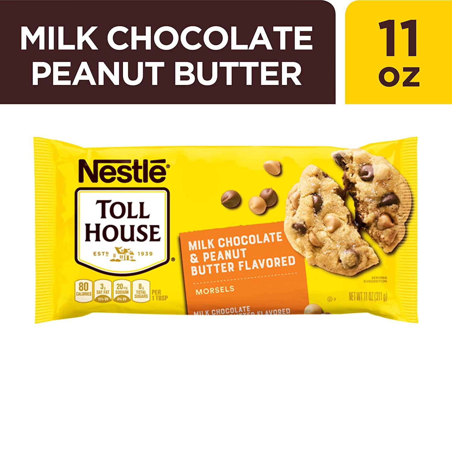 Nestle Toll House, Peanut Butter & Milk Chocolate Morsels, 11 oz