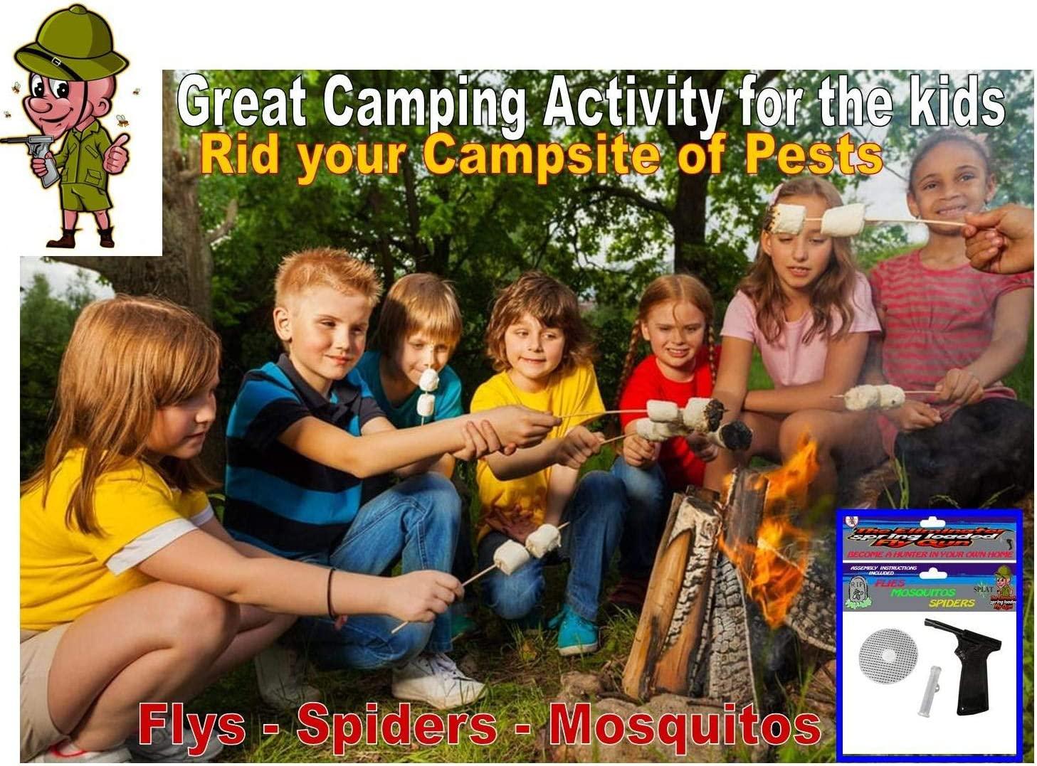 SpringLoaded Fly Swatter Gun Effective Pest Control Tool