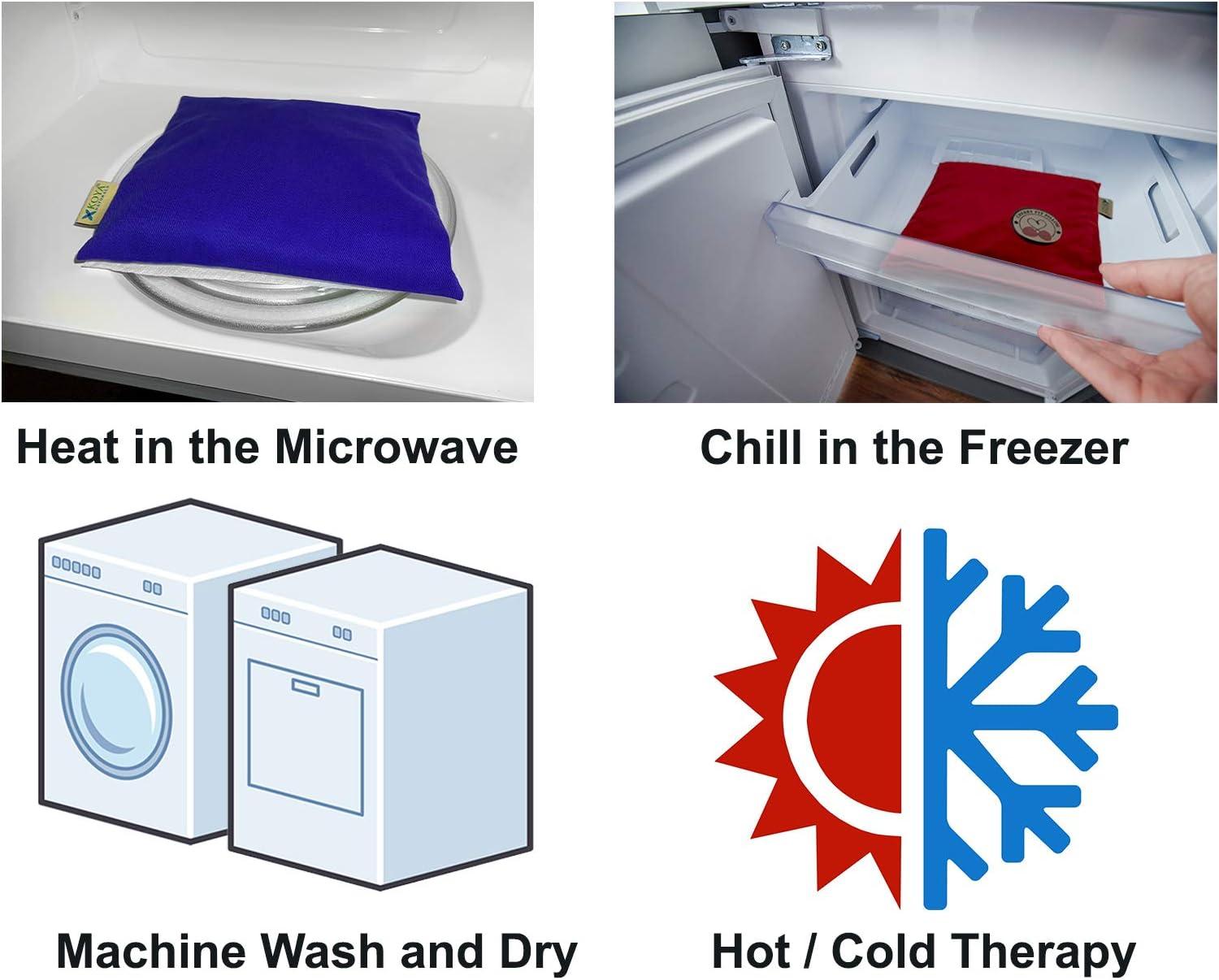 KOYA Naturals Heating Pad Microwavable Cherry Pit/Stone/Seed Pillow