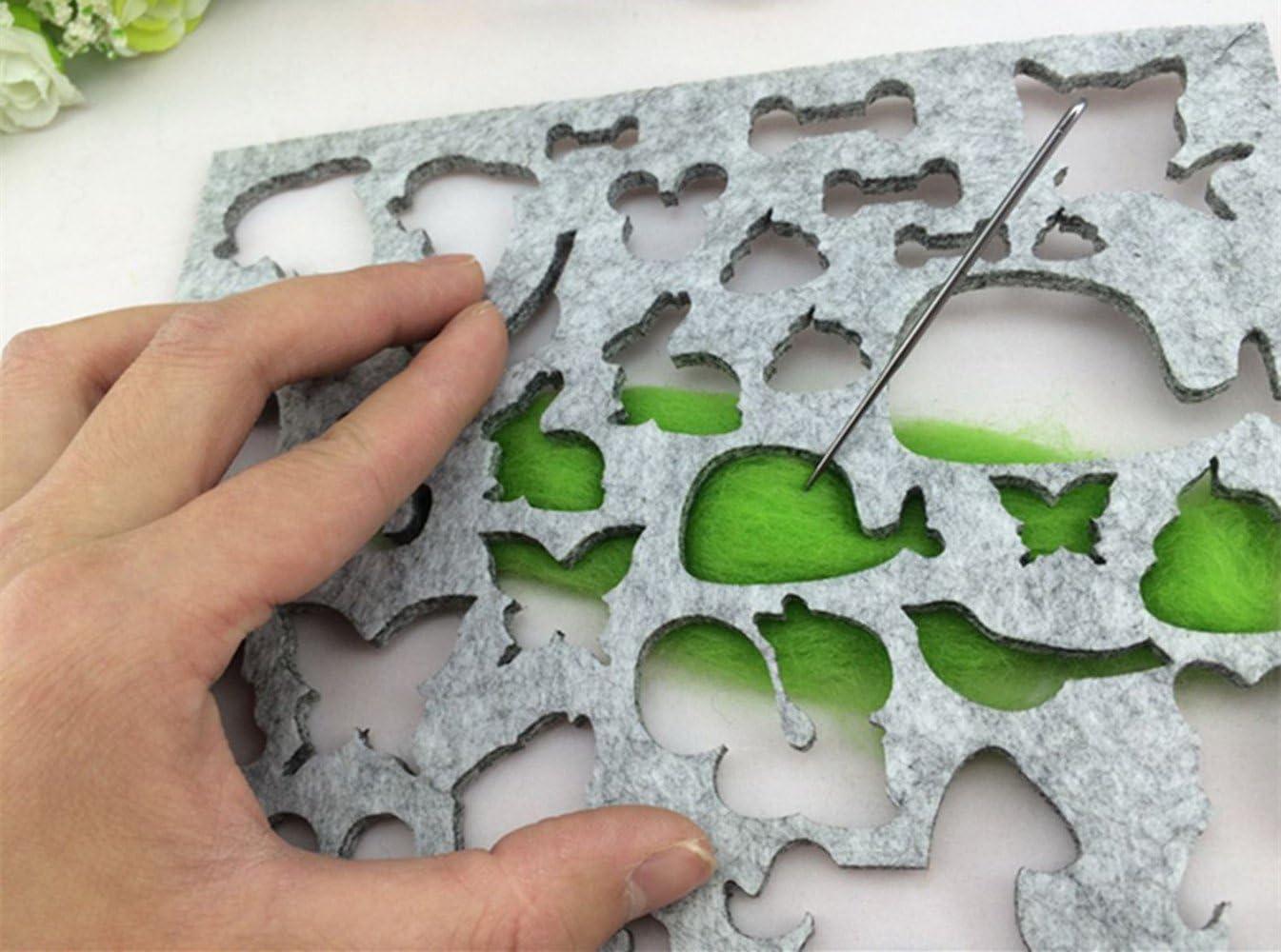 Hyamass 13pcs Multi Shape Lovely Pattern DIY Felt Template Needle Felting Applique Mold Felting