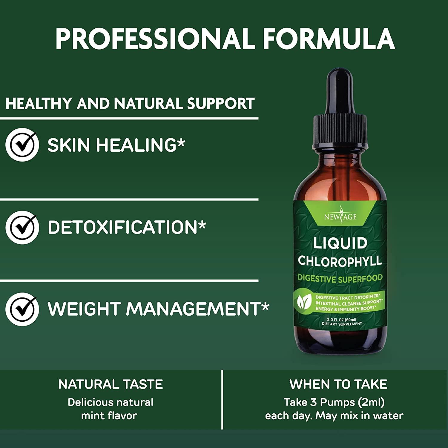 Chlorophyll Liquid Drops Natural Concentrate Energy Booster