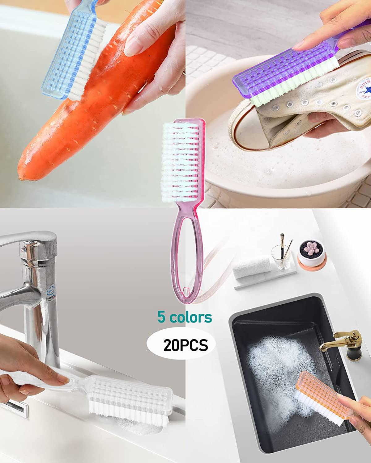 Nail Brush for Cleaning Fingernails, Handle Grip Nail Scrubber