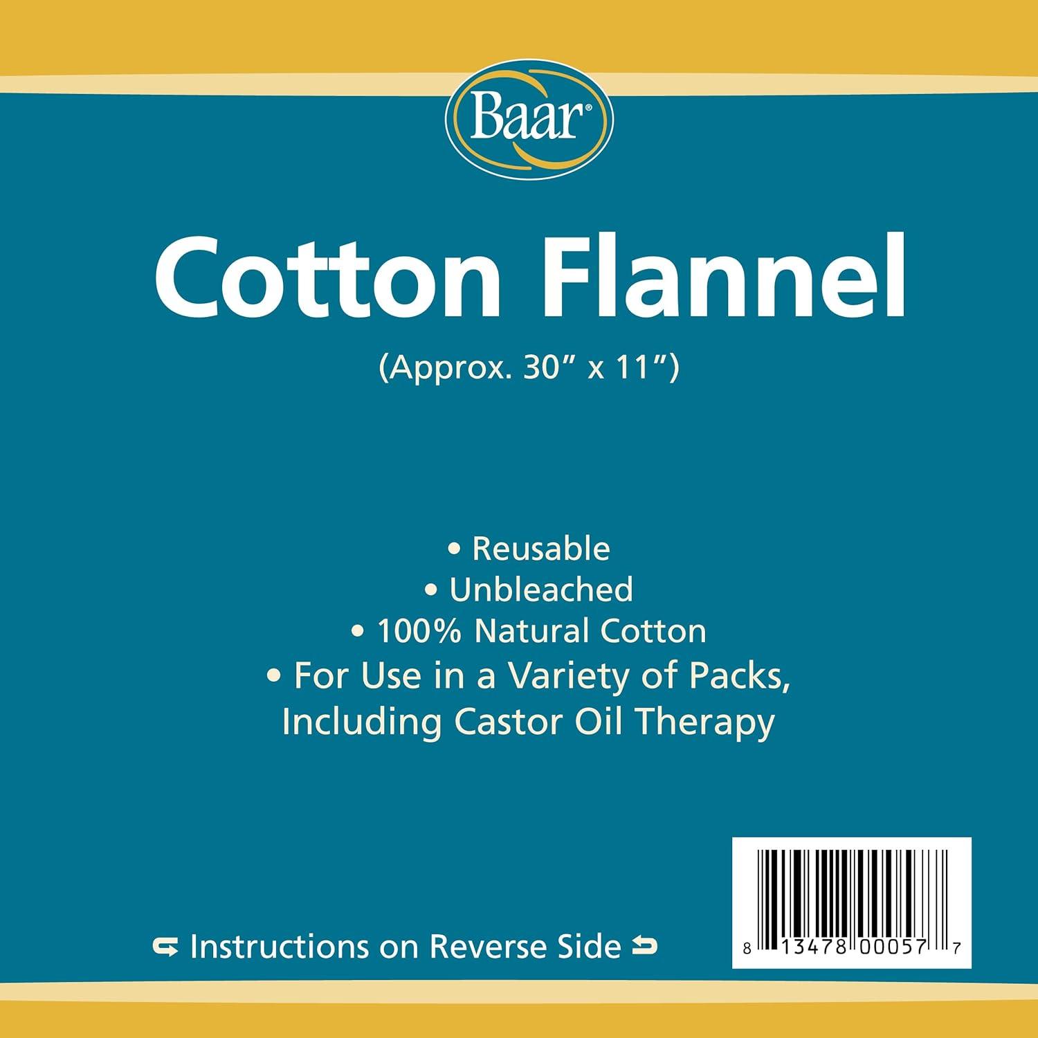 Cotton Flannel Castor Oil Pack Natural Therapy for Pain Relief and