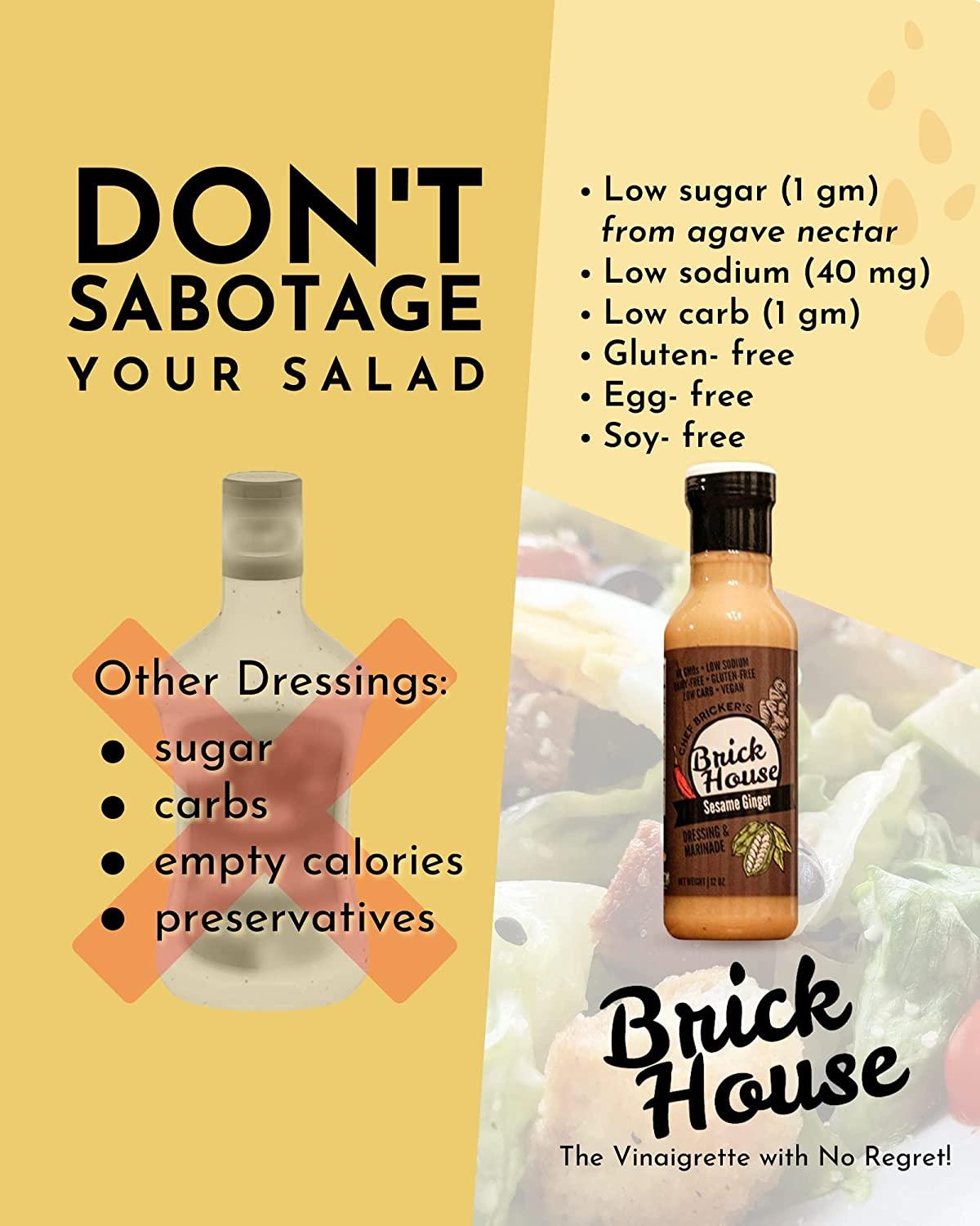 SESAME GINGER SALAD DRESSING. Vegan salad dressing with Sesame Oil & Organic Coconut Aminos