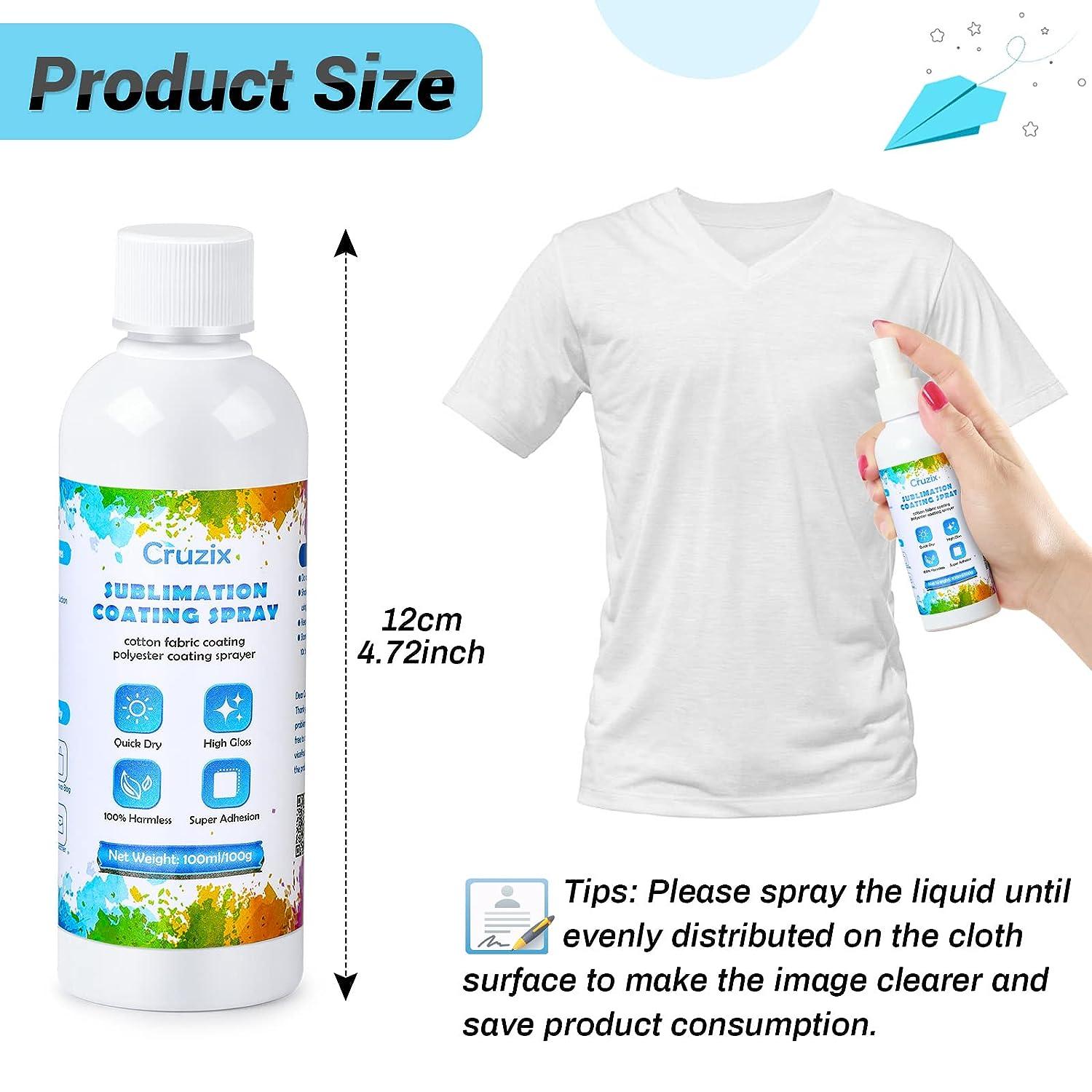 Poly T spray: How to make poly t spray, sublimating on 100% cotton shirts 