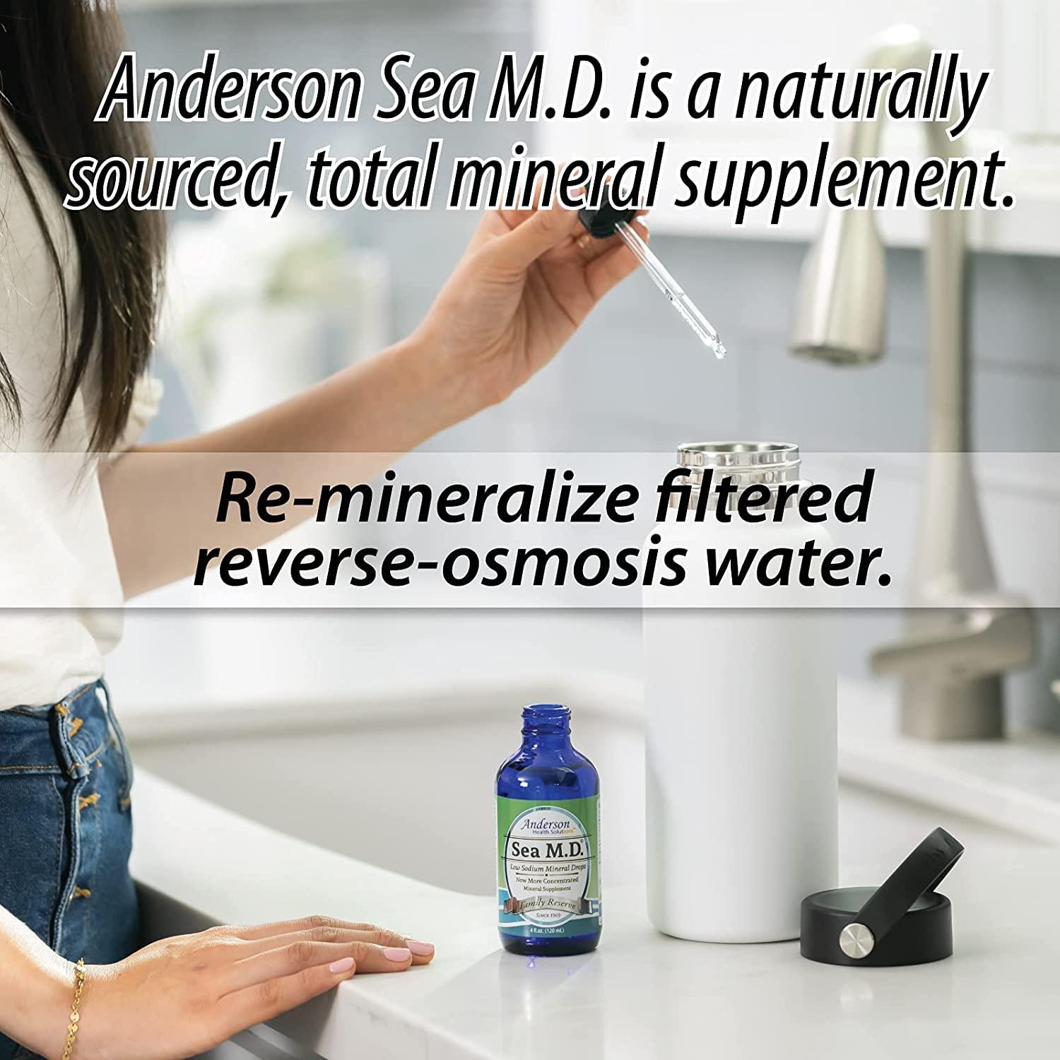 Anderson's Sea M.D. Concentrated Trace Mineral Drops, Ionic Electrolyte