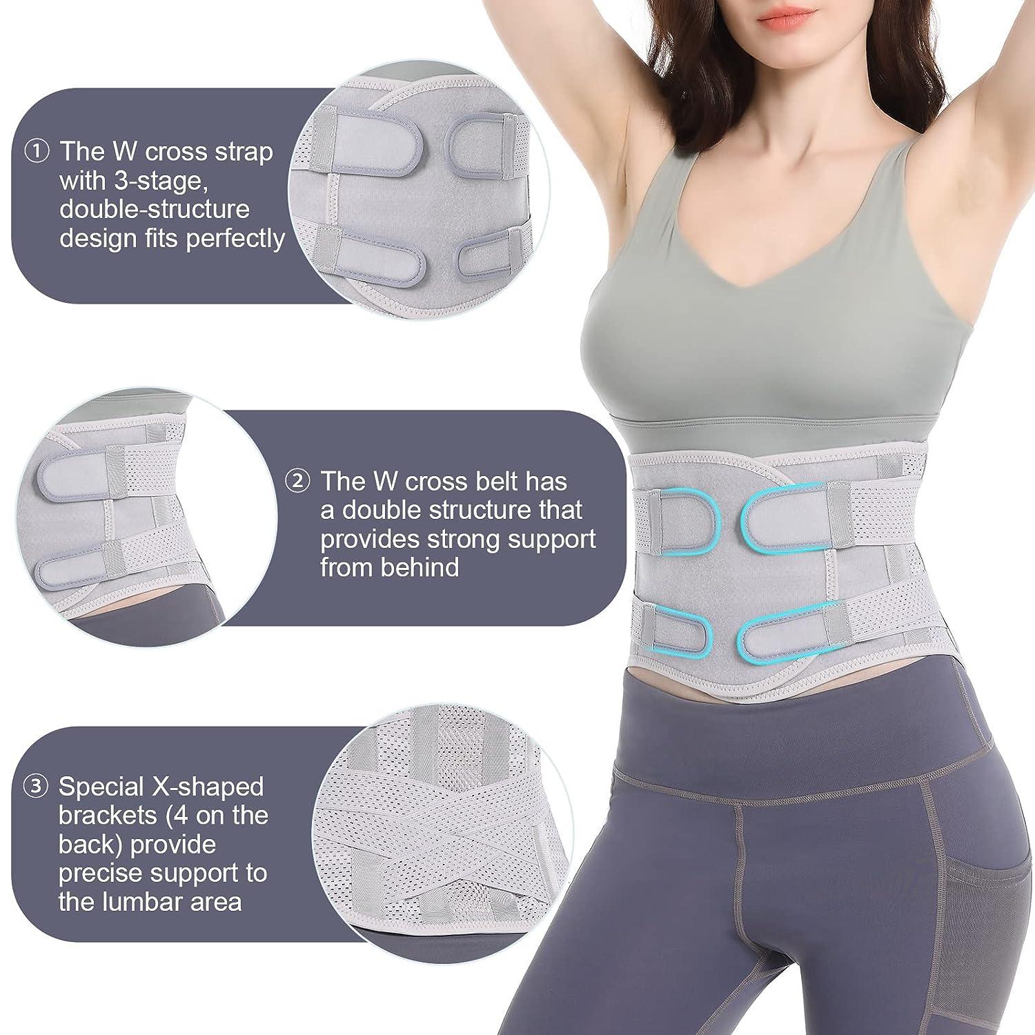 EGJoey Breathable Back Brace for Lower Back Pain Women and Men
