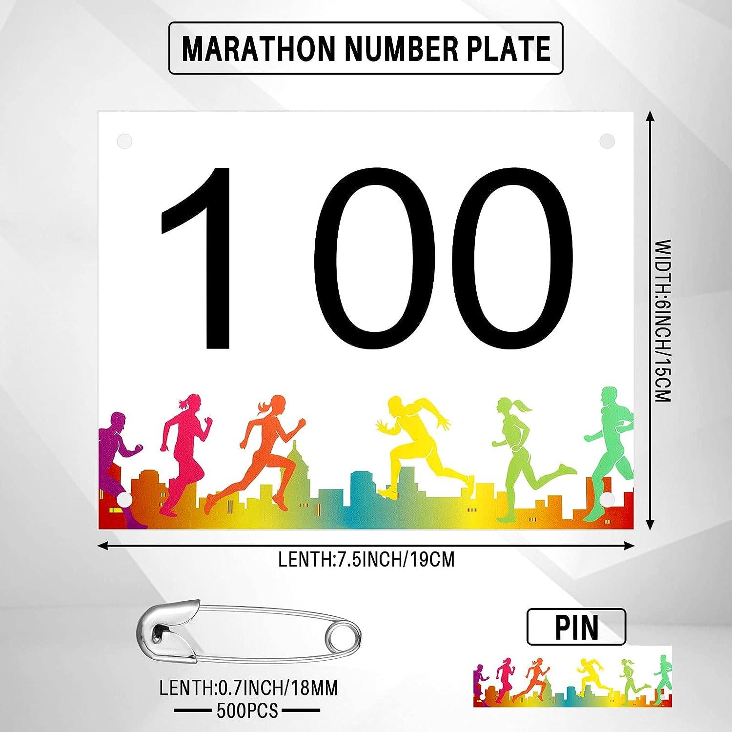 Hanaive 200 Pieces Running Bib Numbers with Safety Pins for Marathon Sports  Competition Events Tearproof Waterproof, 6 x 7.5 Inch (1-200 Number) : Buy  Online at Best Price in KSA - Souq