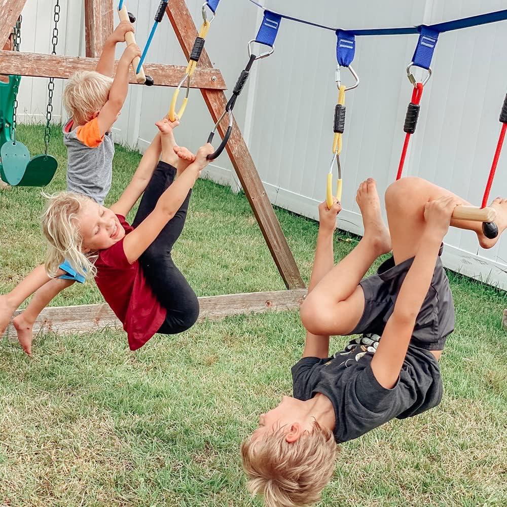 Ninja Rings Playground Equipment for Kids Pack Monkey Climbing