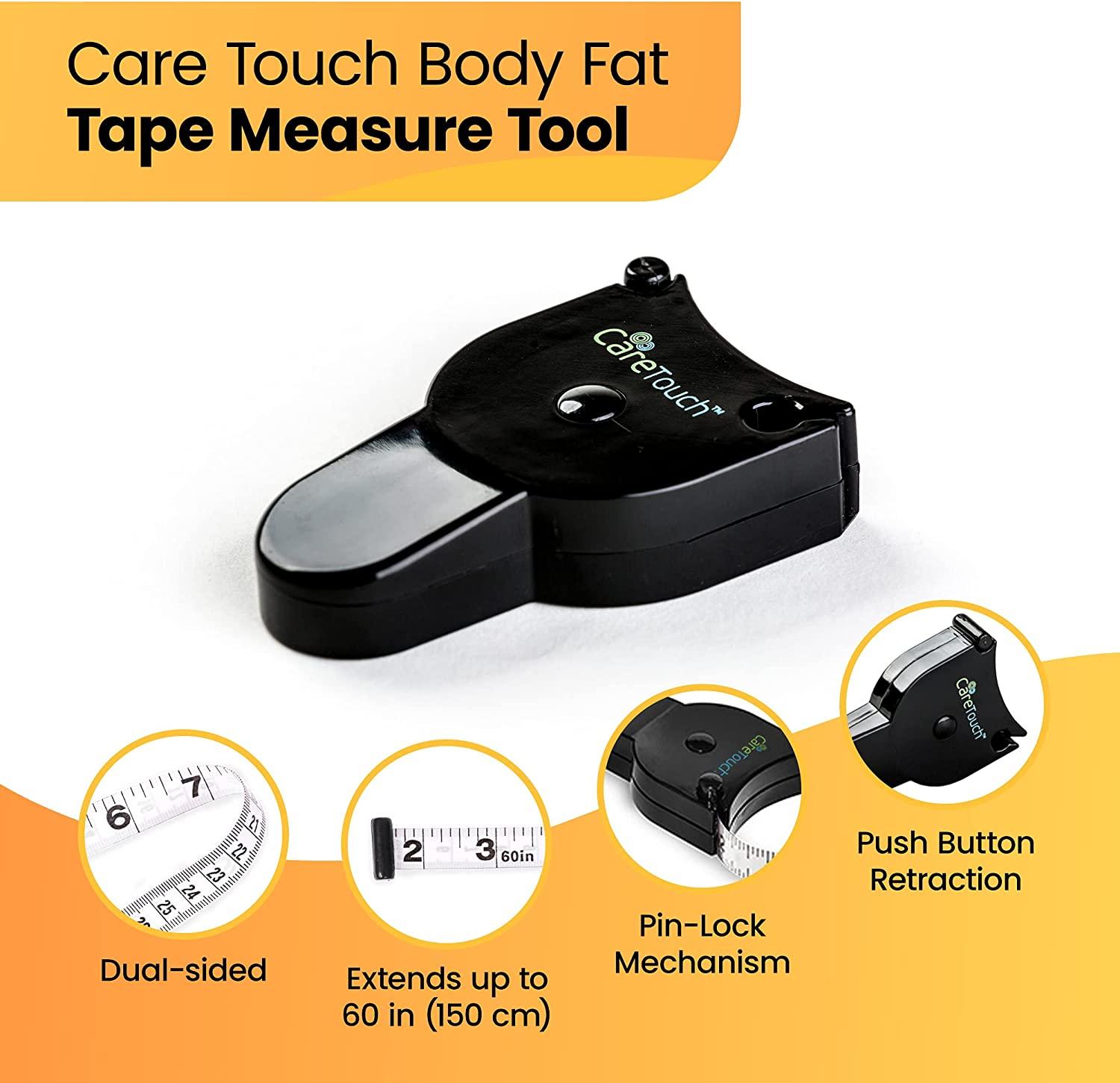 Care Touch Skinfold Body Fat Measuring Tape 1 Count (Pack of 1)