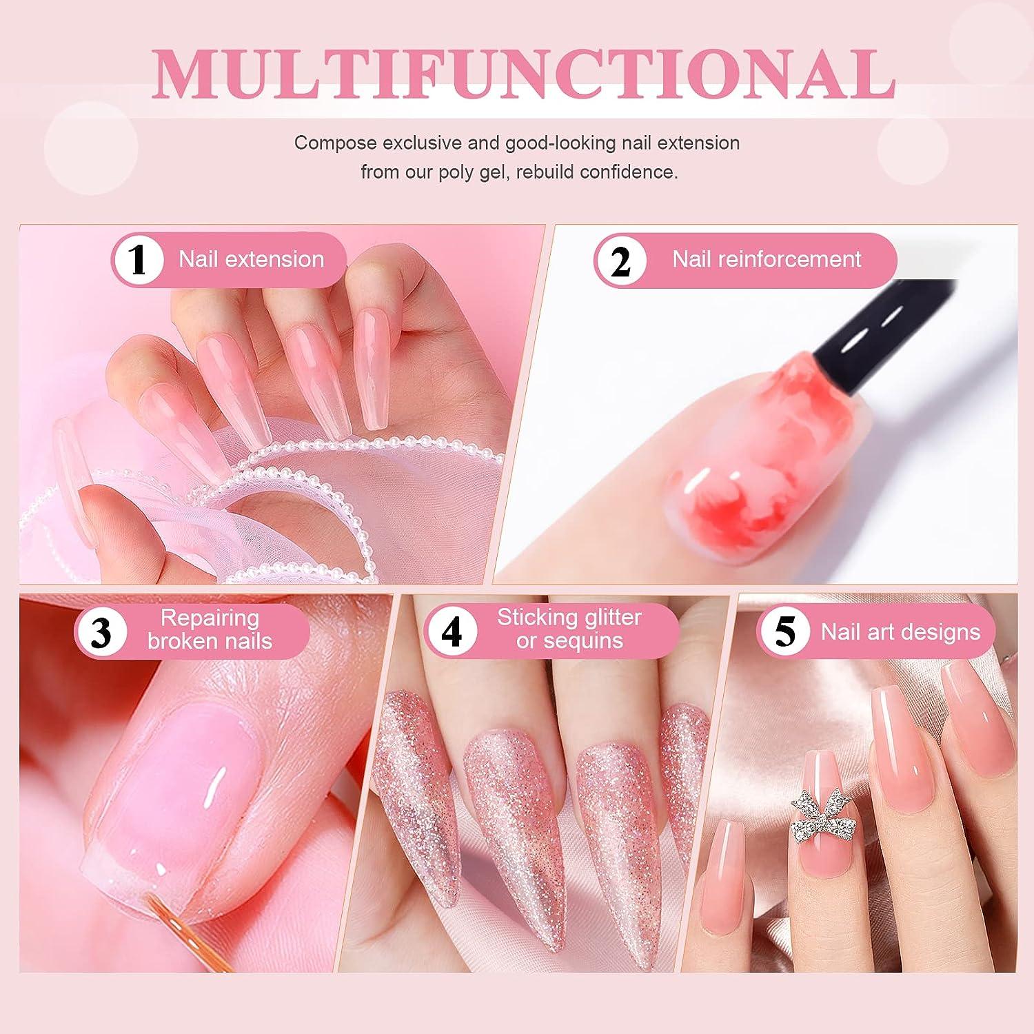 Gleevia PolyGel Nail Art Quick Building Light Pink 30ml - Nail Extension –  Gleevia Cosmetics