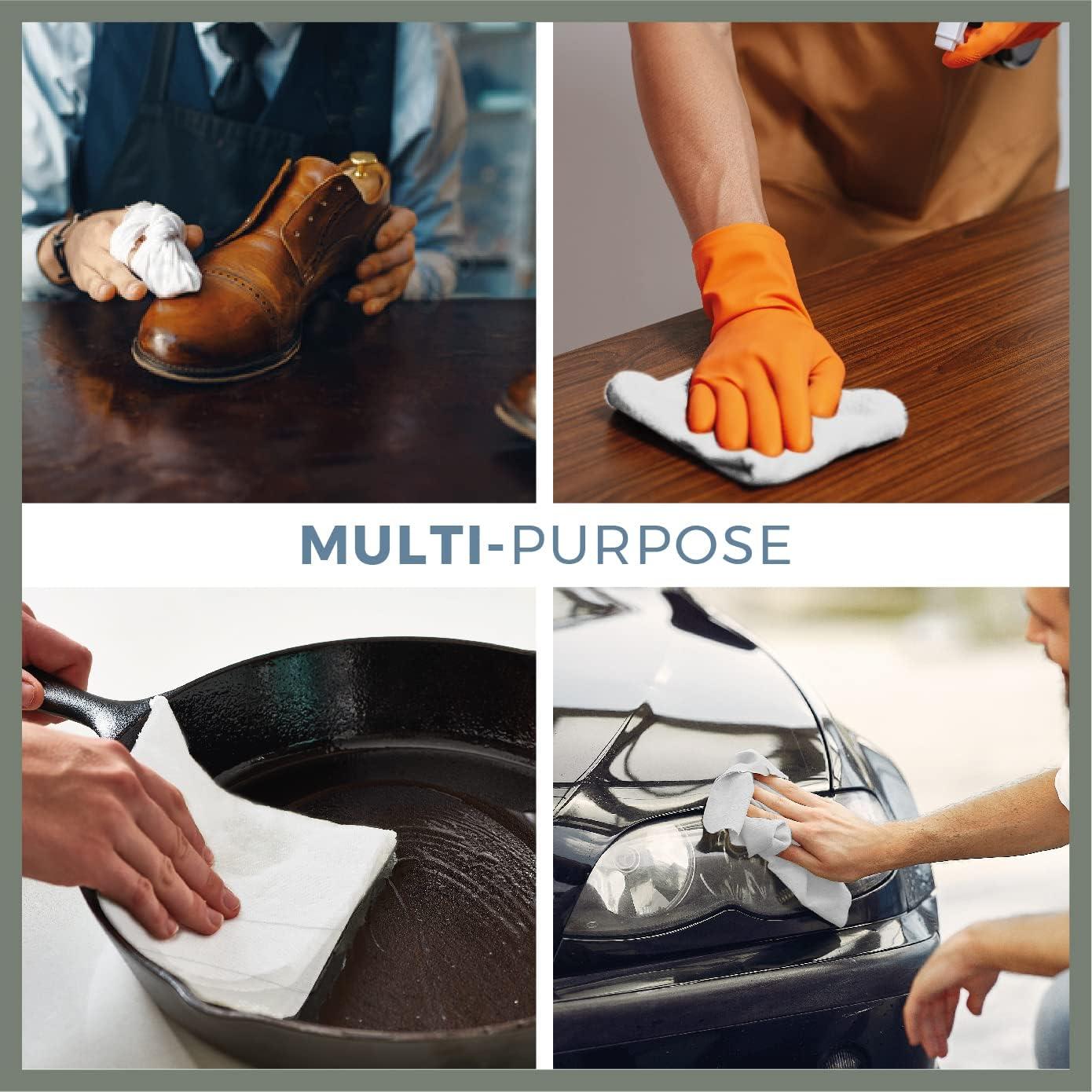 VALENGO 100 Cotton Lint Free Cleaning Rags Soft Tshirt Cloth for