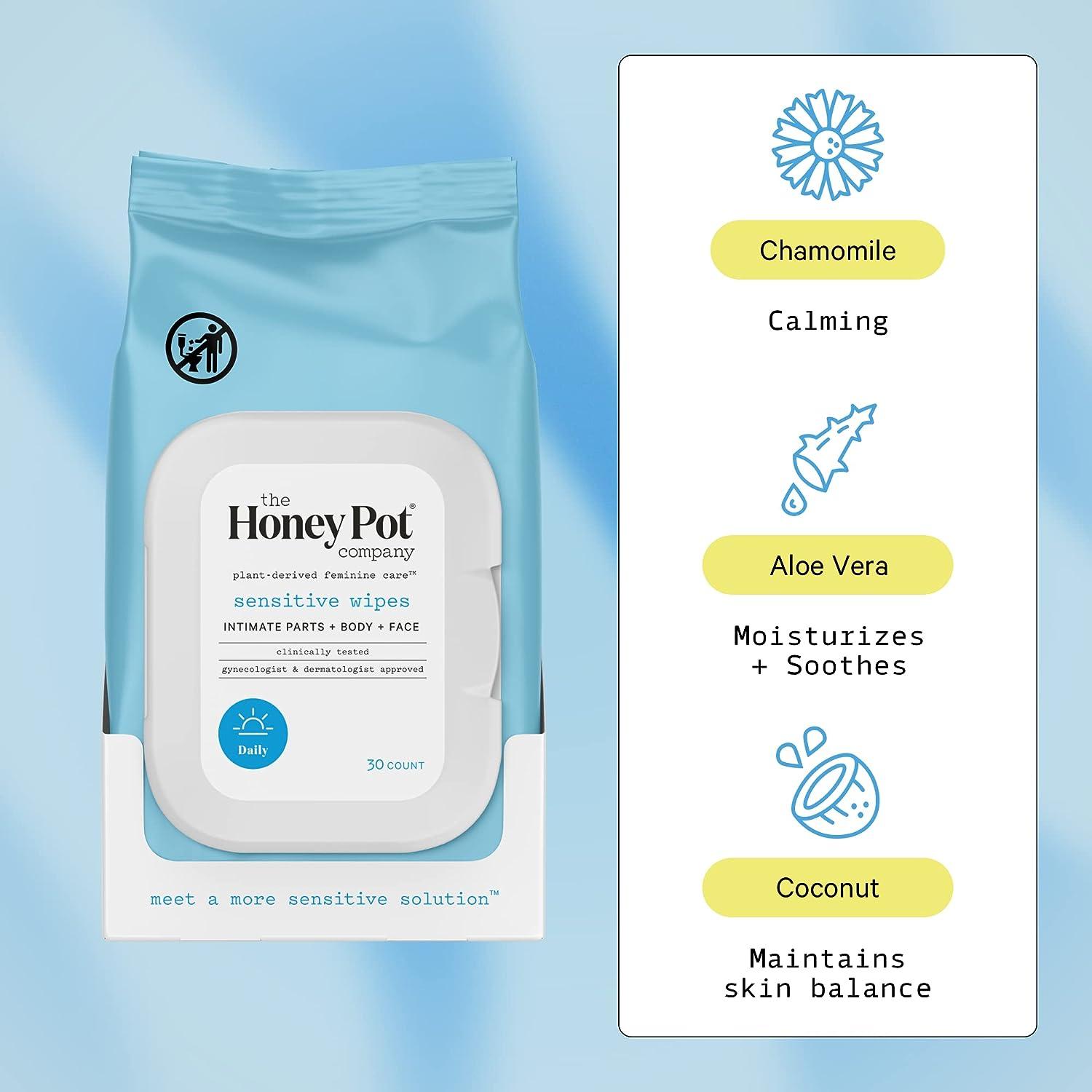 The Honey Pot Company Sensitive Feminine Wash & Feminine Wipe Bundle