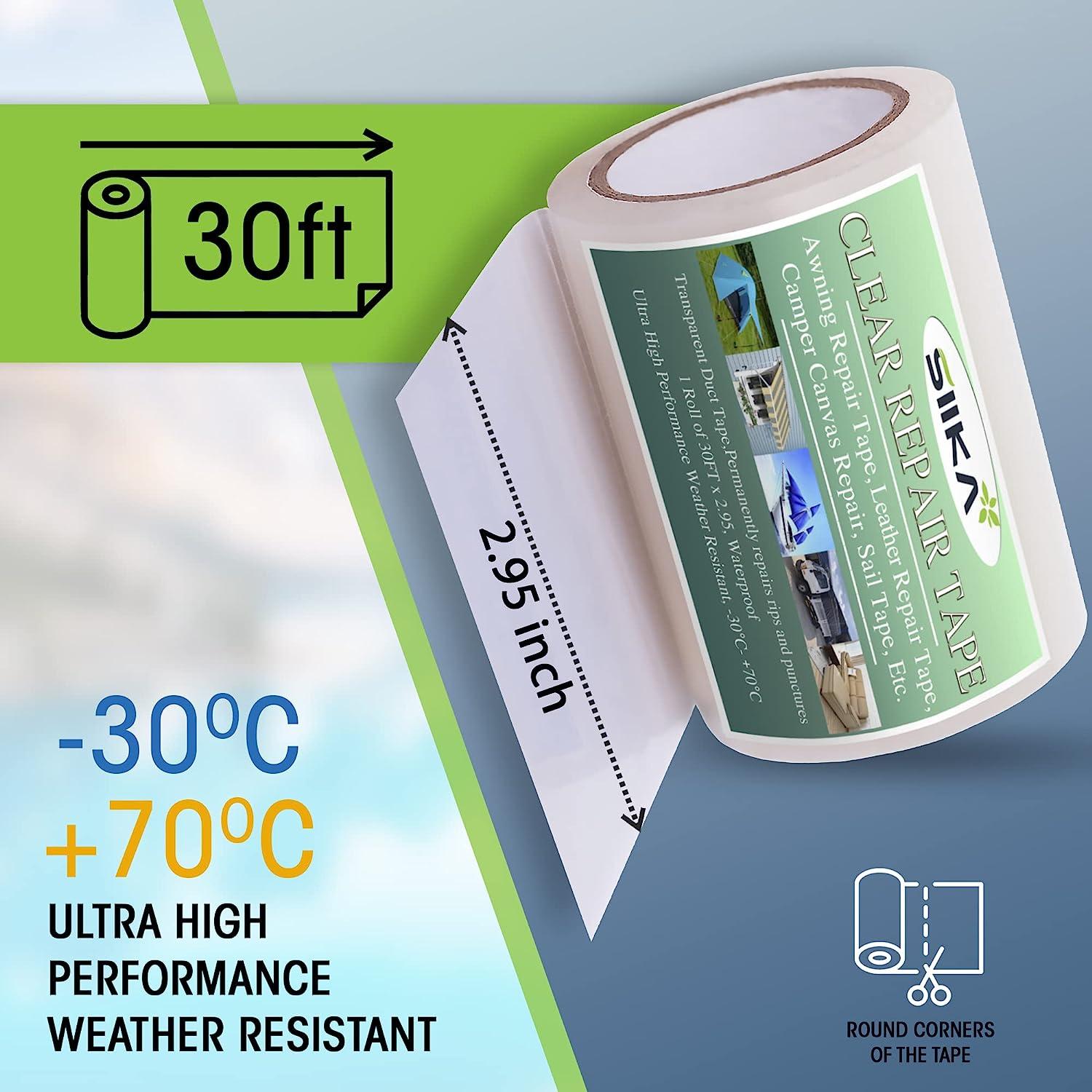 SIIKA Awning Repair Tape 30FT, Tent Repair Tape,Canvas Repair Tape