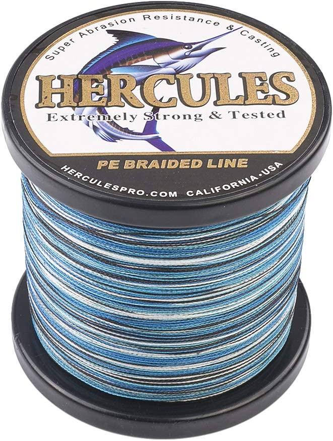HERCULES Super Strong Braided Fishing Line - Salt-Water, 6-100LB Test, High-Grade Blue Camo, 100-1000M - 0.08-0.55MM | Buy Now with Express International Delivery | GoSupps.com HERCULES Super Strong Braided Fishing Line - Salt-Water, 6-100LB Test, High-Grade Blue Camo, 100-1000M - 0.08-0.55MM | Buy Now with Express International Delivery | GoSupps.com