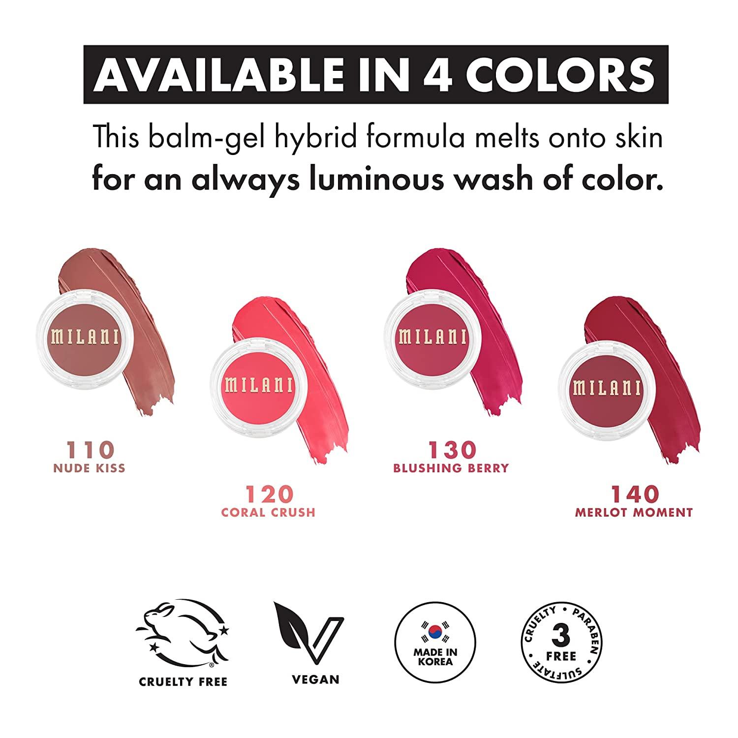 Milani Cheek Kiss Cream Blush Nude Kiss CreamtoGel Blush for