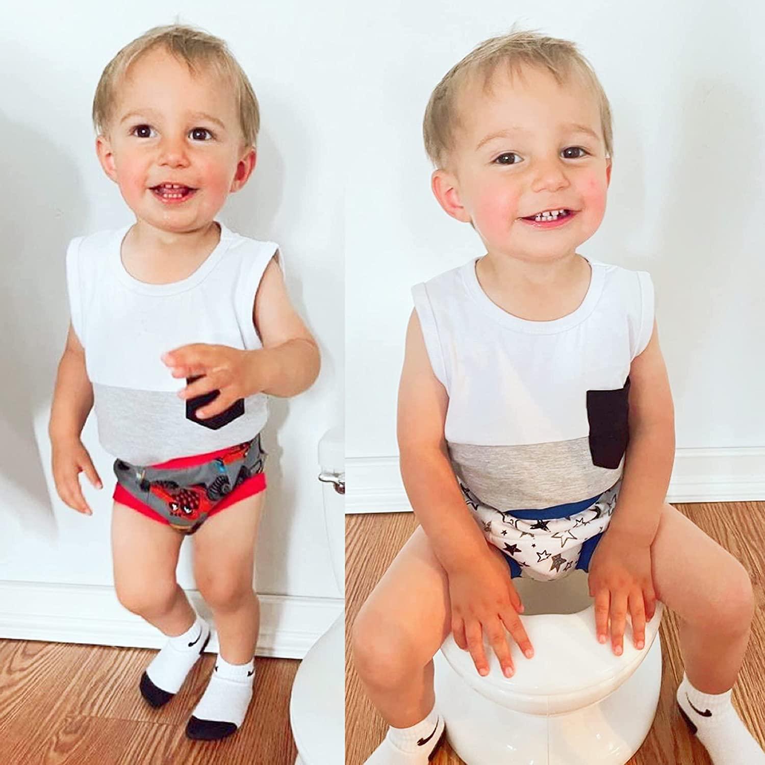 BIG ELEPHANT Toddler Potty Training Pants Baby Boys Underwear, 3T Car