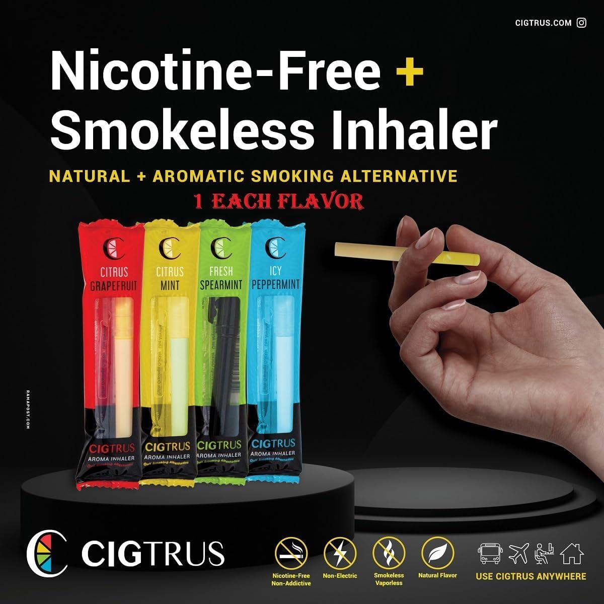 Cigtrus Oral Fixation Craving Relief - Quit Smoking Aid 4 Flavor Variety  Pack - Tobacco & Nicotine Free Natural Support | Buy Now with Express  International Delivery
