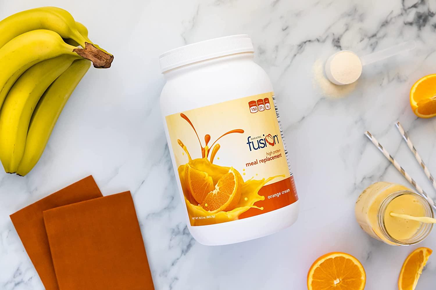 Bariatric Fusion Orange Cream Meal Replacement 27g Protein Powder, 21