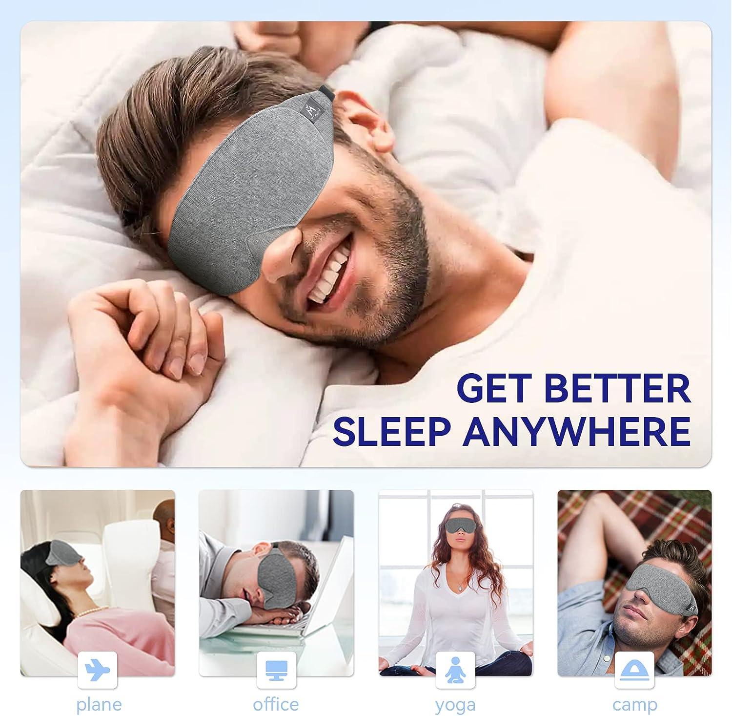 Mavogel Upgraded Sleep Mask for Men Women Luxury Cotton Sleep Eye