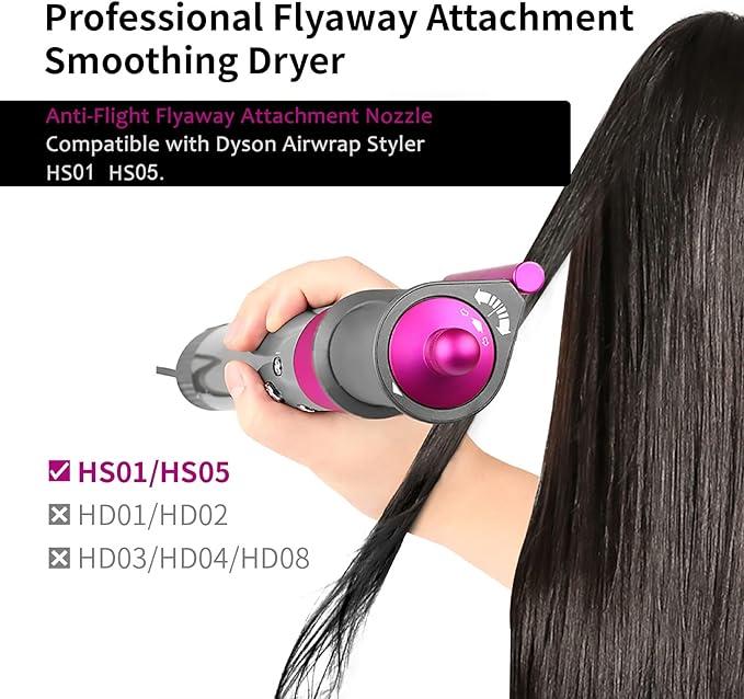 AntiFlight Flyaway Nozzle for Dyson Airwrap Styler Compatible with