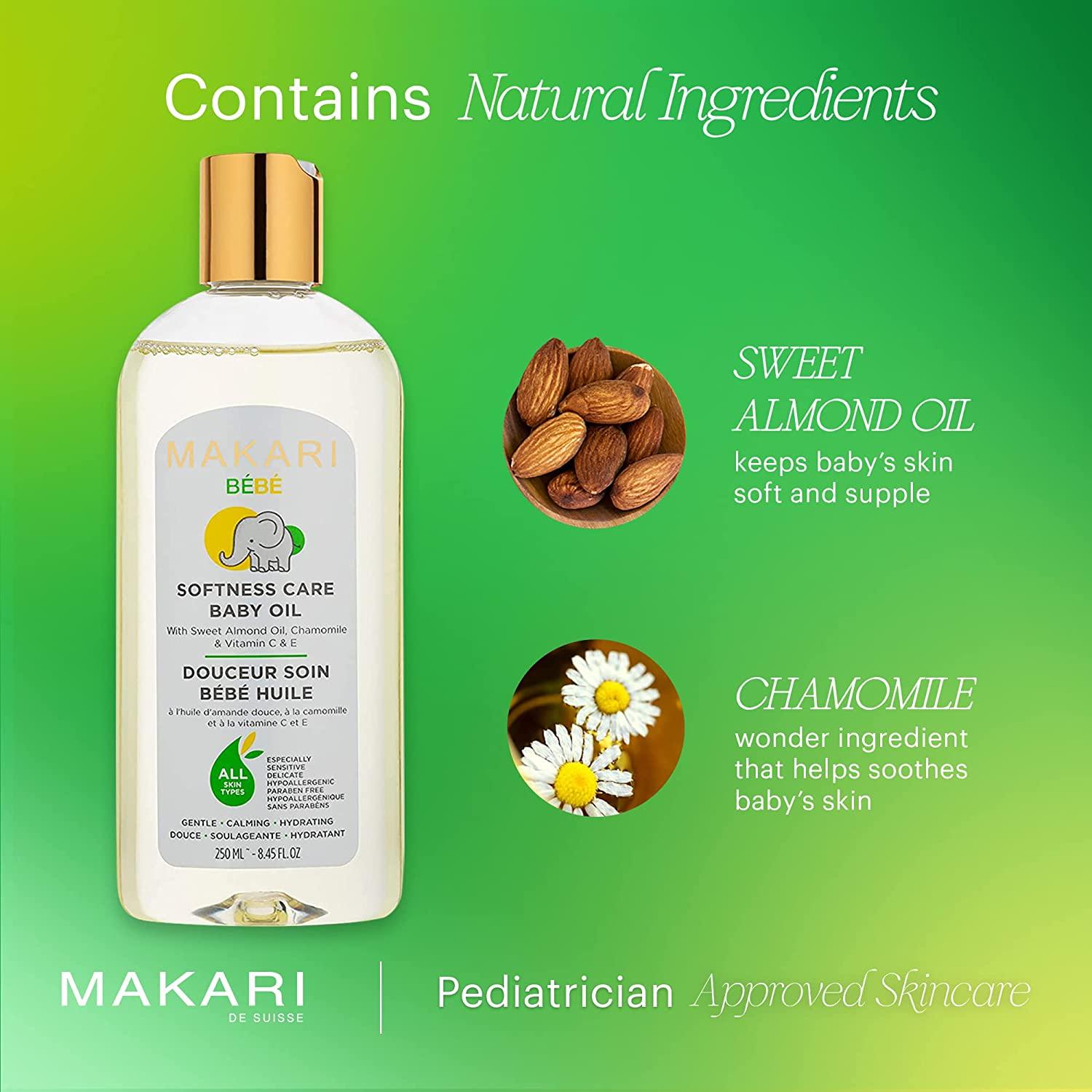Makari Bebe Softness Care Baby Oil (250 ml) Sweet Almond OilEnriched