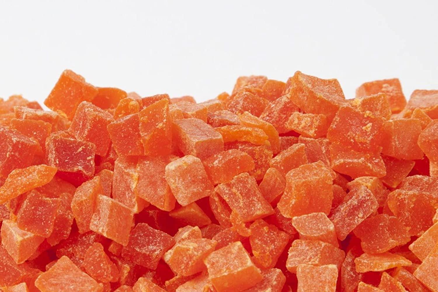 Dried Papaya Chunks (5 Lbs.) Diced Dried Papayas Best for Snacking