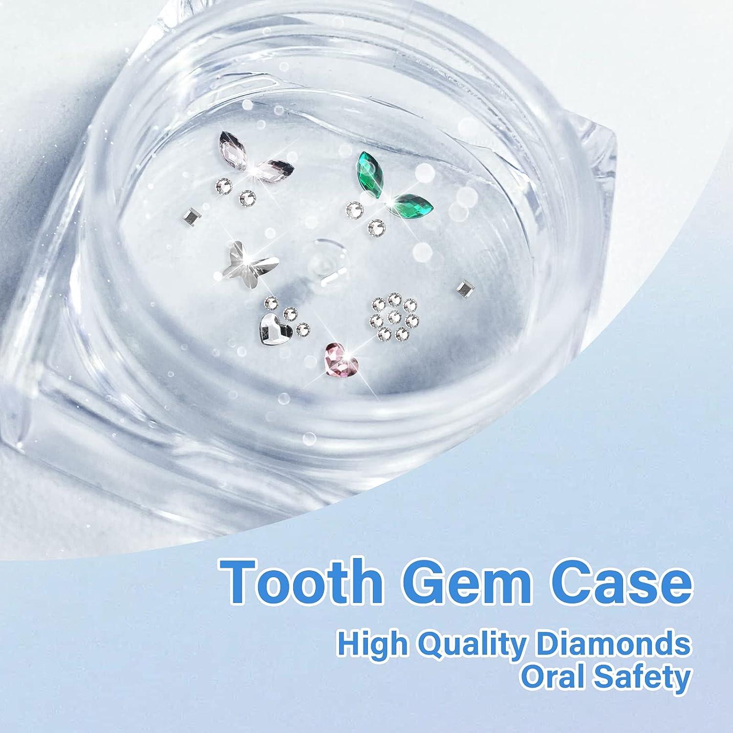 Dental Oral Teeth Diamond Tooth Gems Crystal Ornament Jewelry Kit + Curing  Light