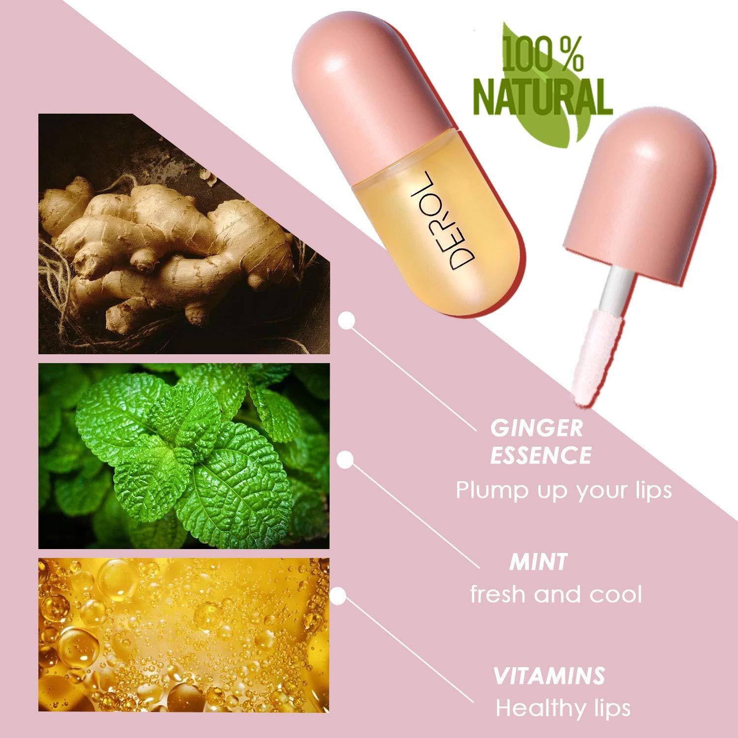 JollaLuna Lip Plumper, Lip Plumping Lip Gloss, Derol Natural Lip