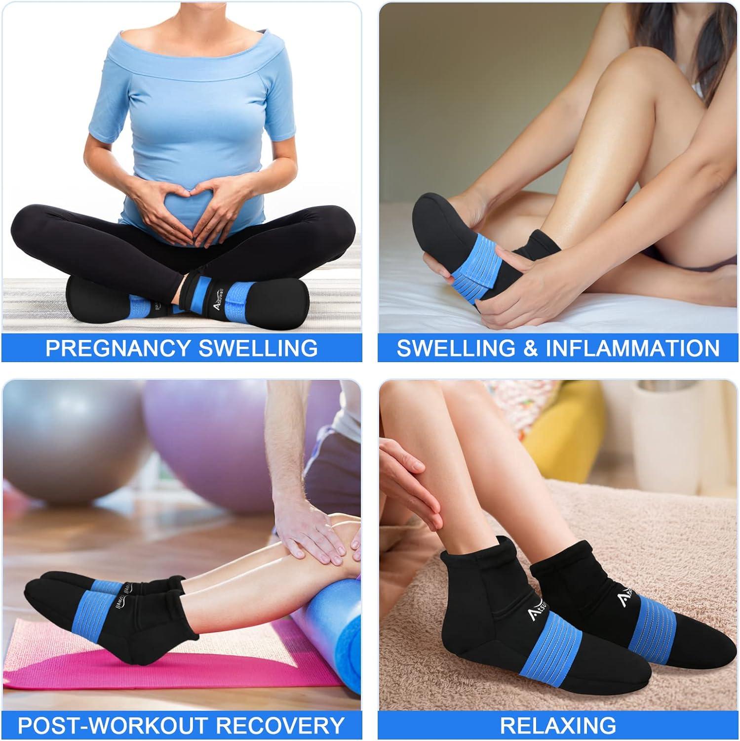 Atsuwell Chemo Cold Therapy Socks Reusable Gel Ice Pack for