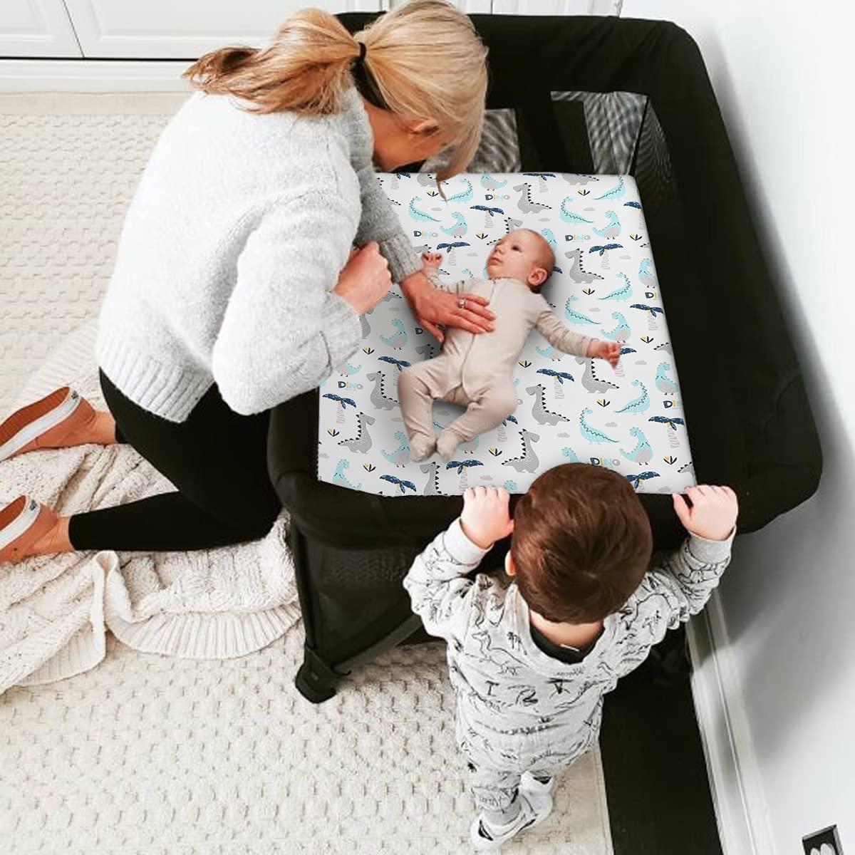 Pack n Play PlayardSheets JERORAY for Girls and Boys,2 Pack Stretchy