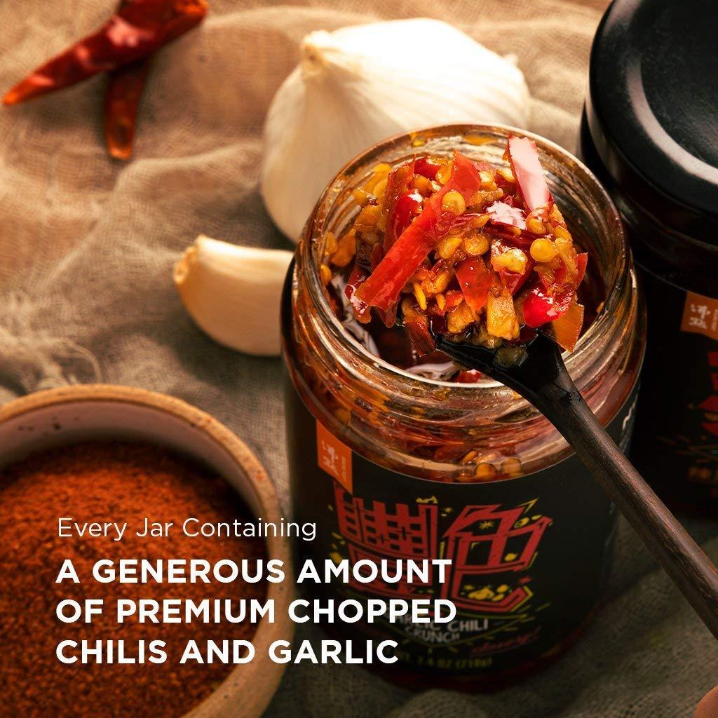 BOILING POINT Garlic Chili Crunch, Spicy and Crunchy Asian Cooking