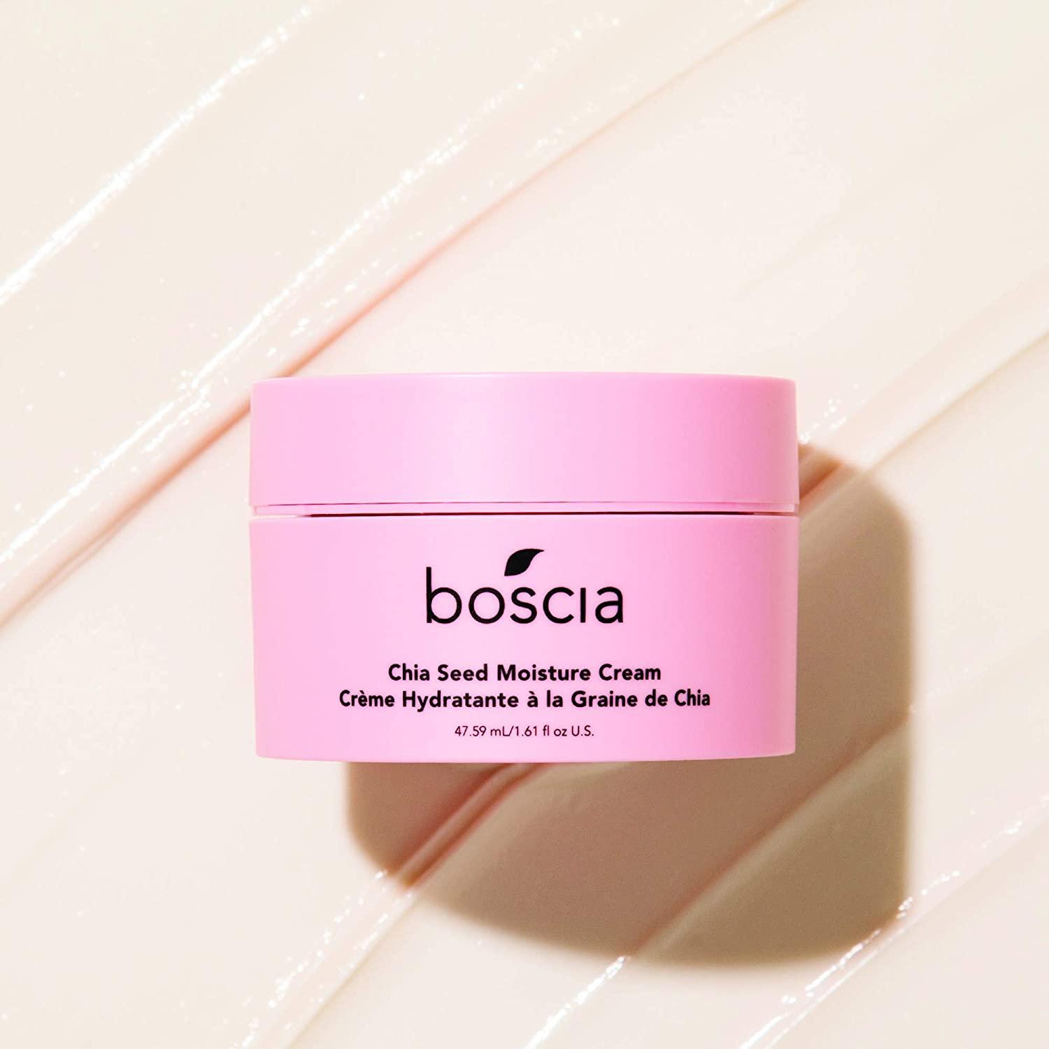 Boscia Chia Seed Moisture Cream Vegan Skincare. Sensitive Skin Face Lotion with Elderberry