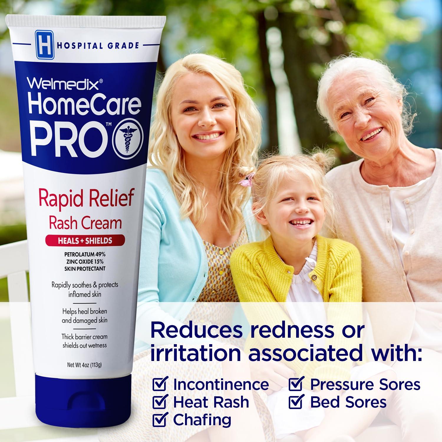 Welmedix HomeCare PRO Rapid Relief Adult Diaper Rash Cream (4oz
