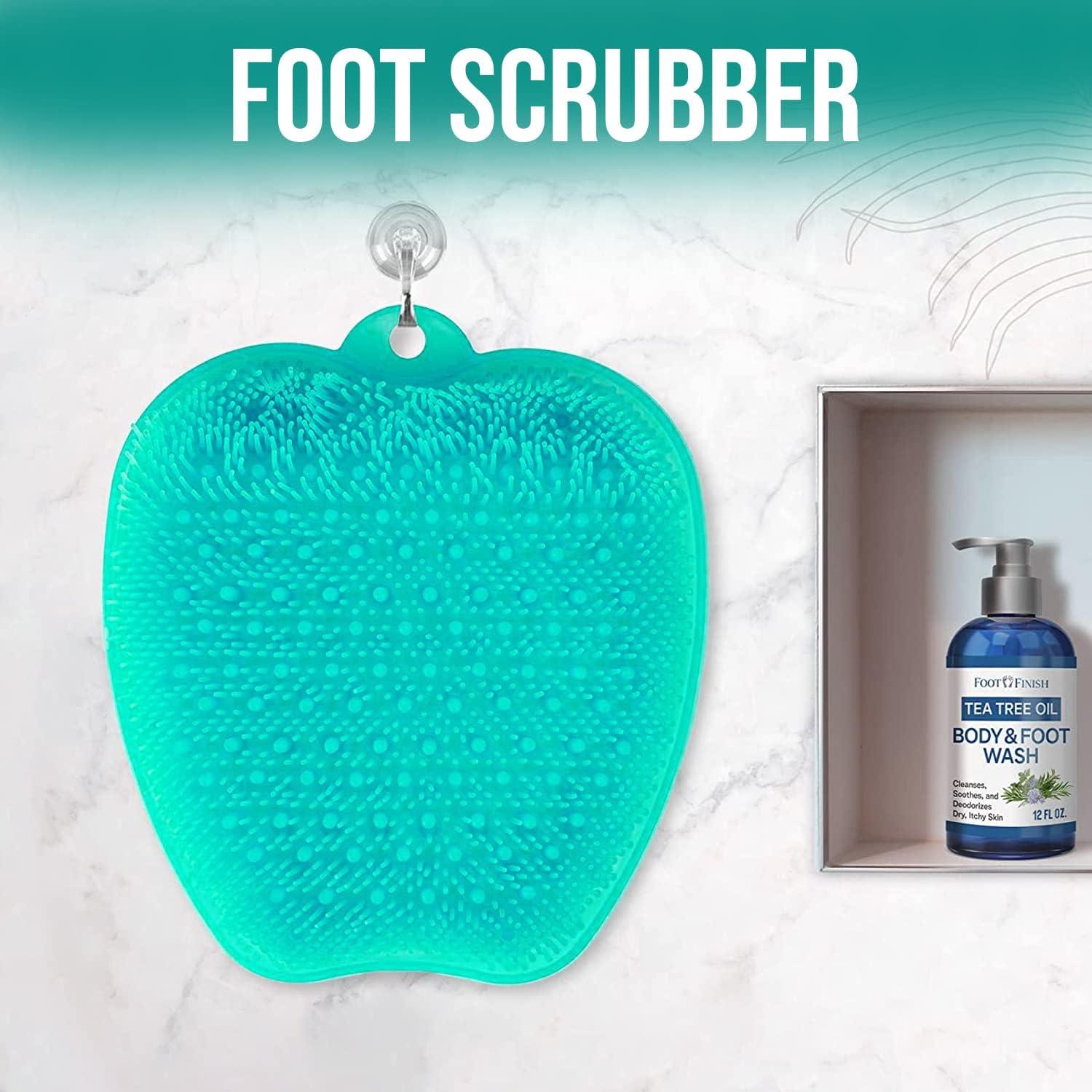 relax VIBES Foot Brush Shower Foot Scrubber NonSlip Cleans and