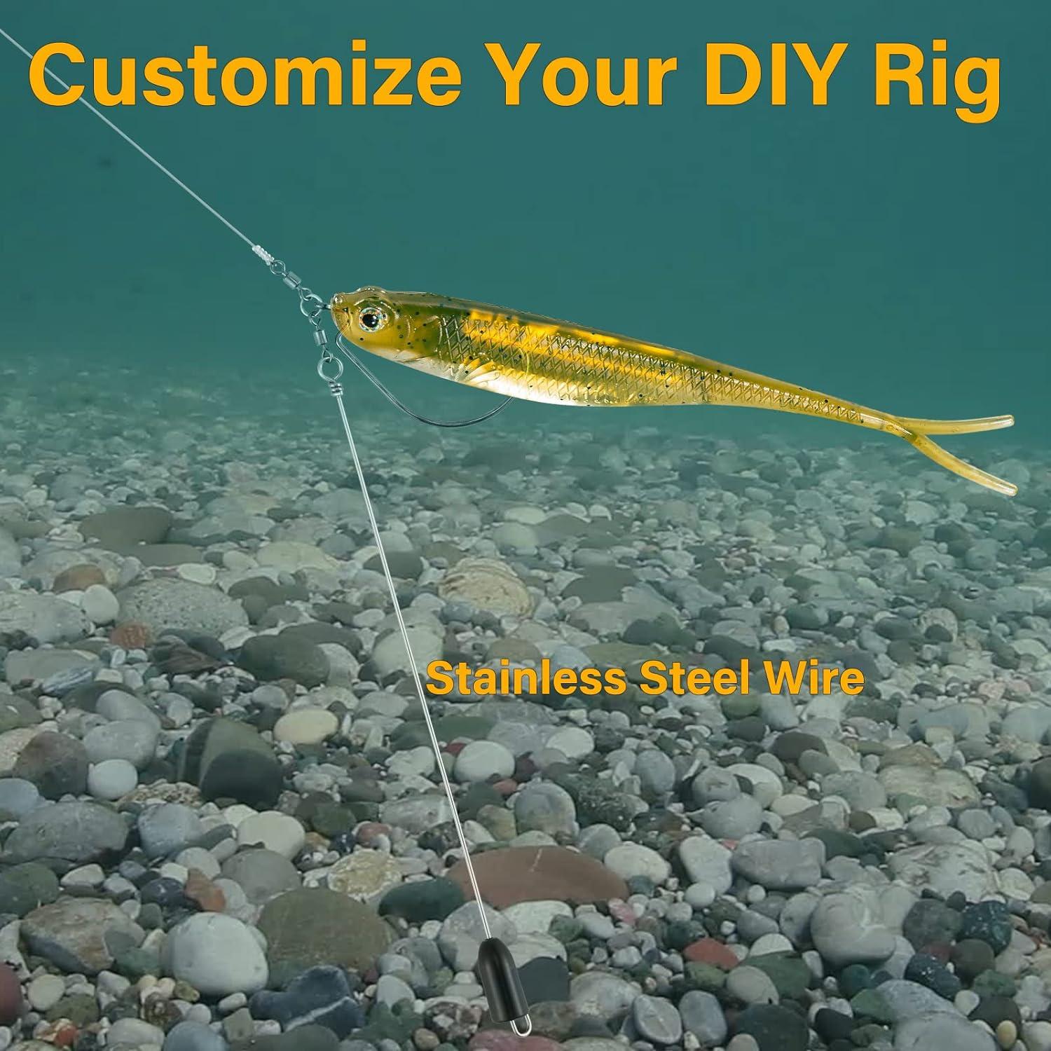 Alwonder 100 Pack Stainless Steel Wire Spinner Baits - Fishing Lure Making Kit for Bass, Trout, Walleye, Salmon, Catfish - 0.023-6.3 - 100 Packs | Buy Now with Express International Delivery | GoSupps.com Alwonder 100 Pack Stainless Steel Wire Spinner Baits - Fishing Lure Making Kit for Bass, Trout, Walleye, Salmon, Catfish - 0.023-6.3 - 100 Packs | Buy Now with Express International Delivery | GoSupps.com