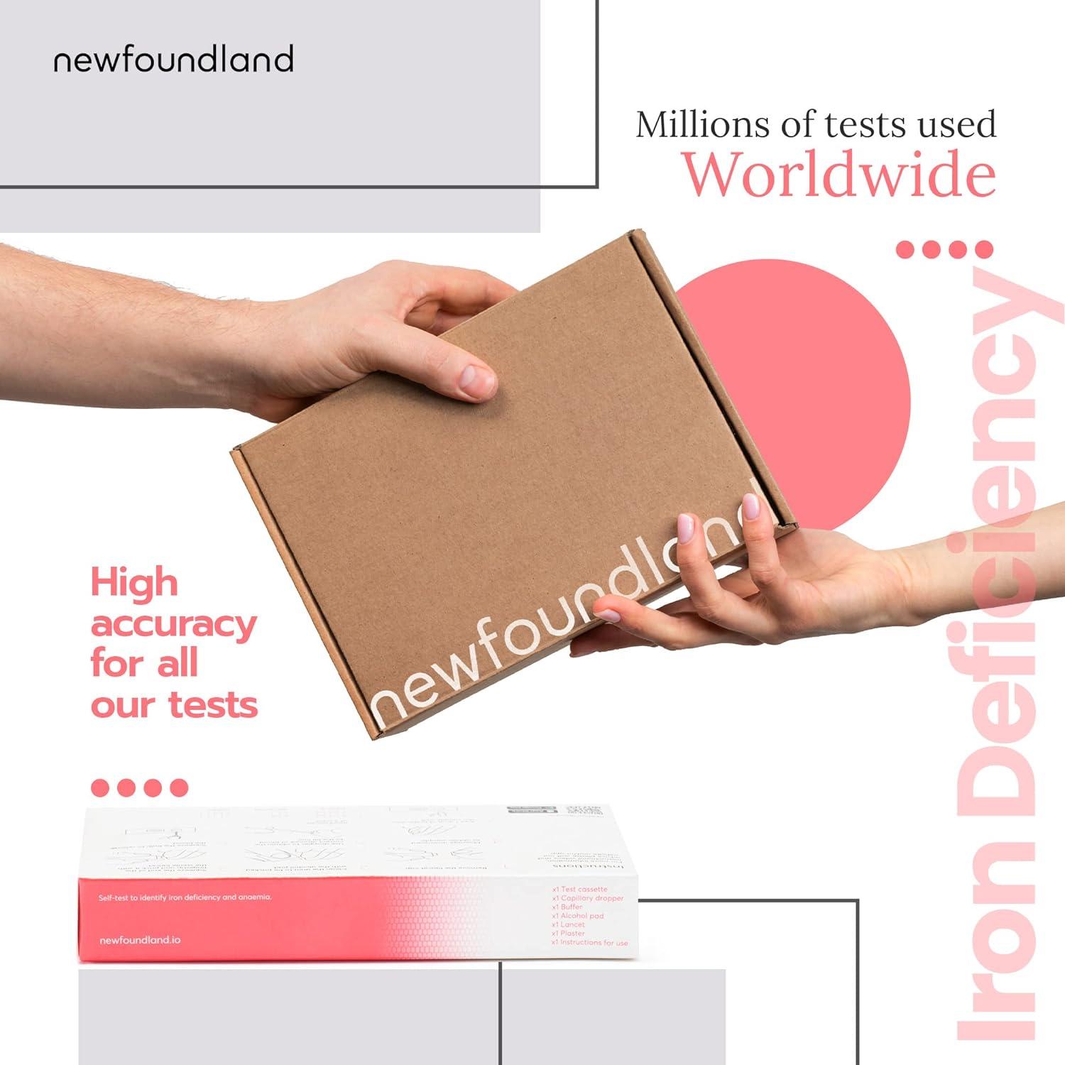 Newfoundland Iron Levels Test Kit 99 Accurate Home Test for Anaemia