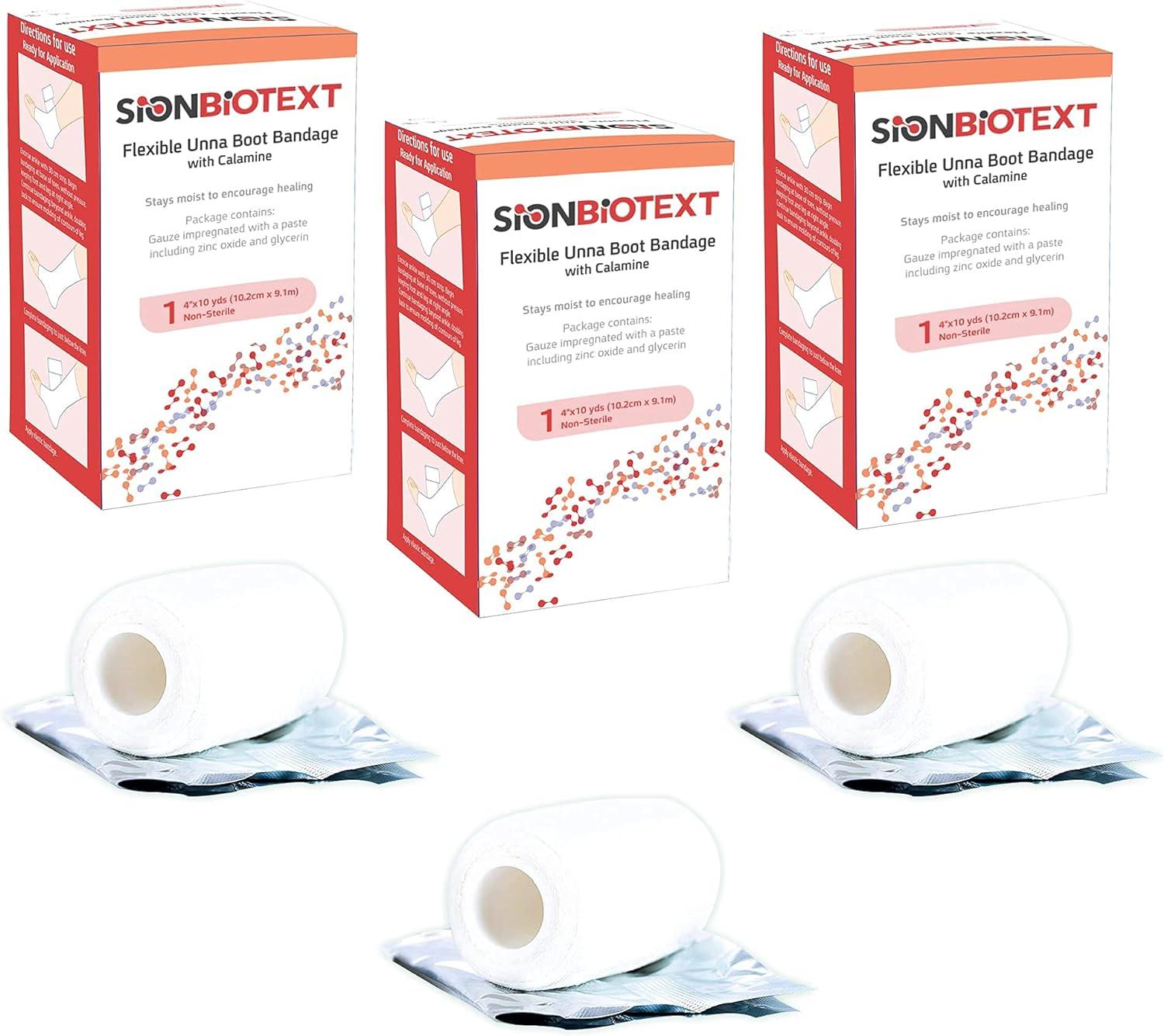 Unna Boot with Zinc and Calamine by Sion Biotext Compression Bandage