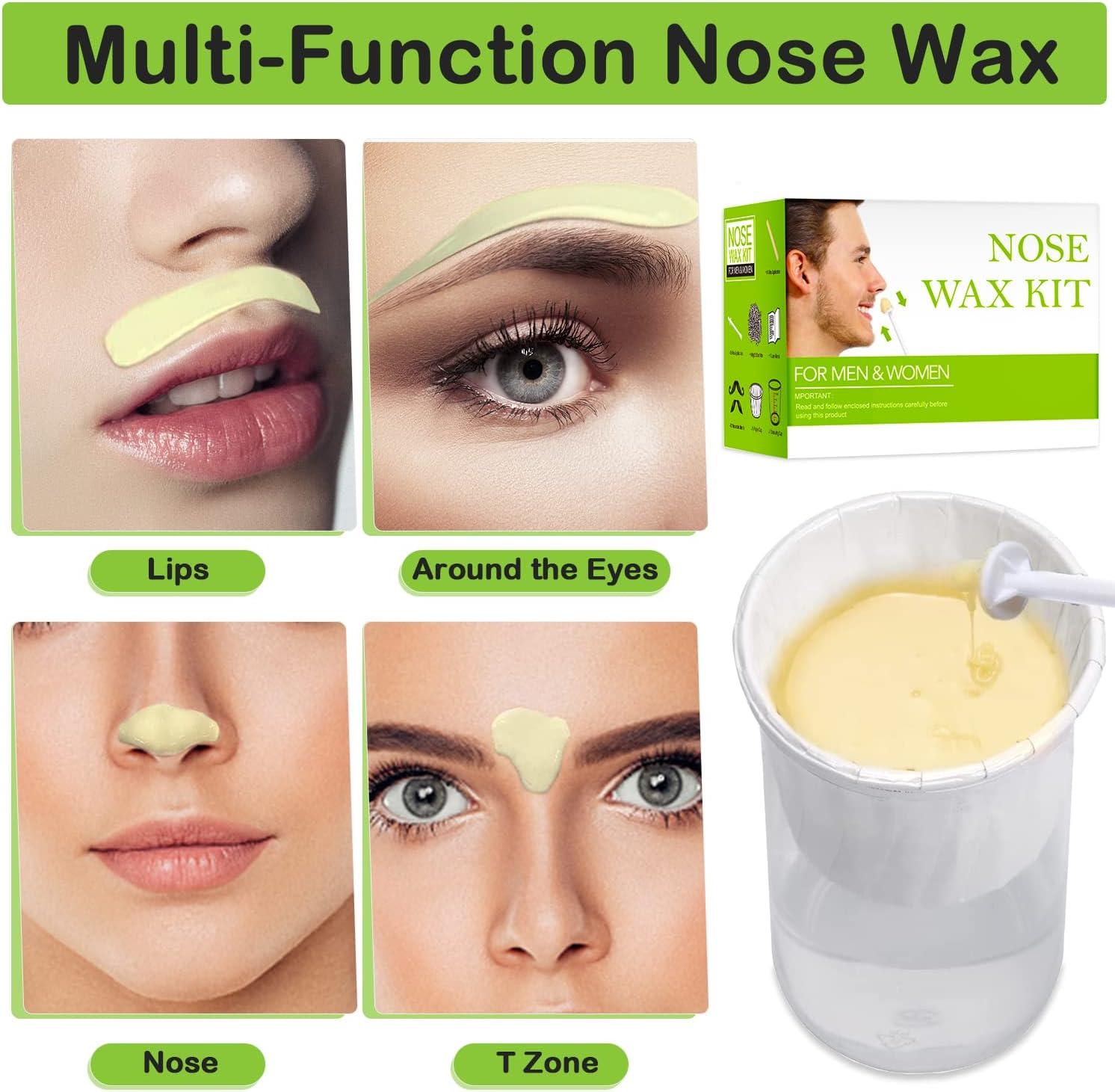 Nose Wax Kit 100g for Men & Women Nose Hair Removal Wax with Hair Wax